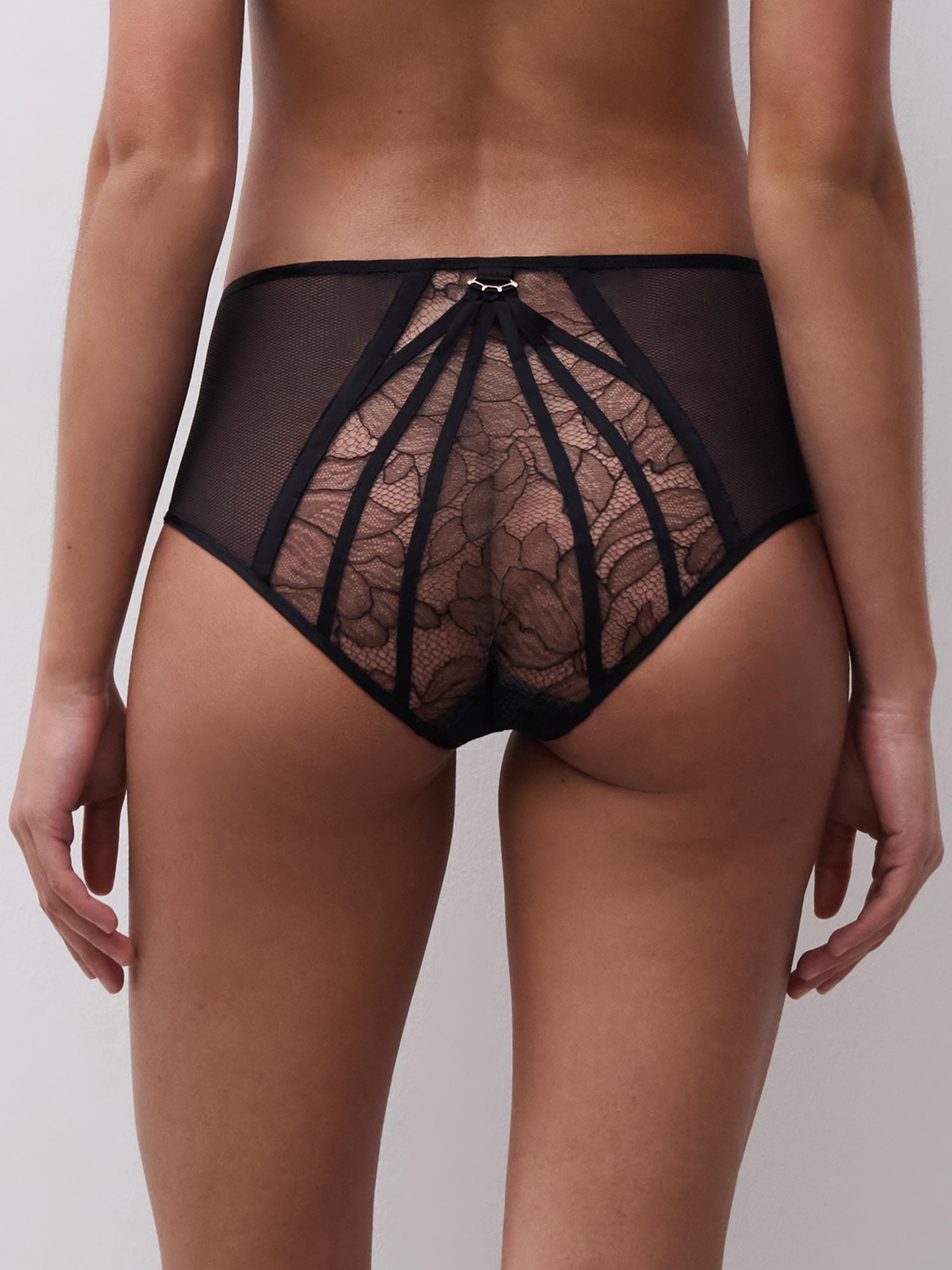 Højtaljet trusse - Black