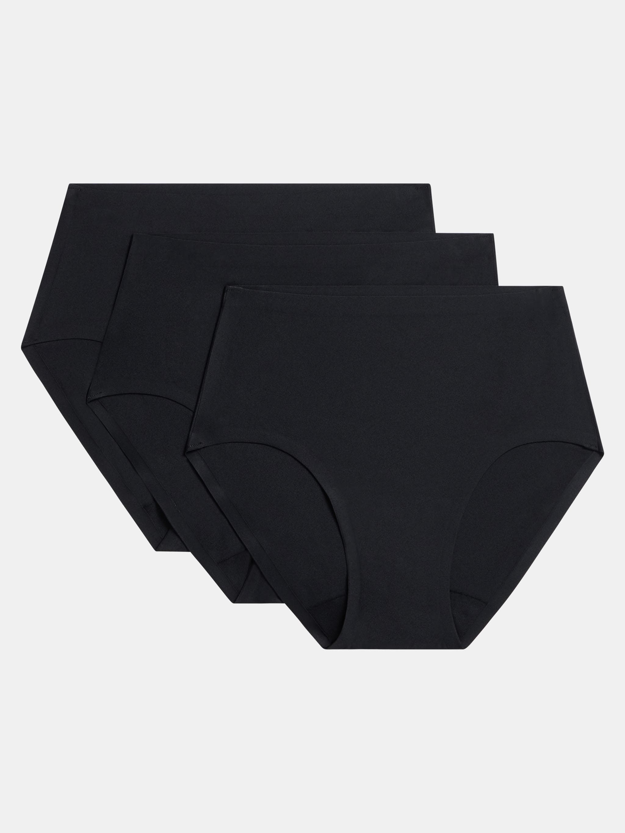 3 x Tanga trusse - one size - Sort