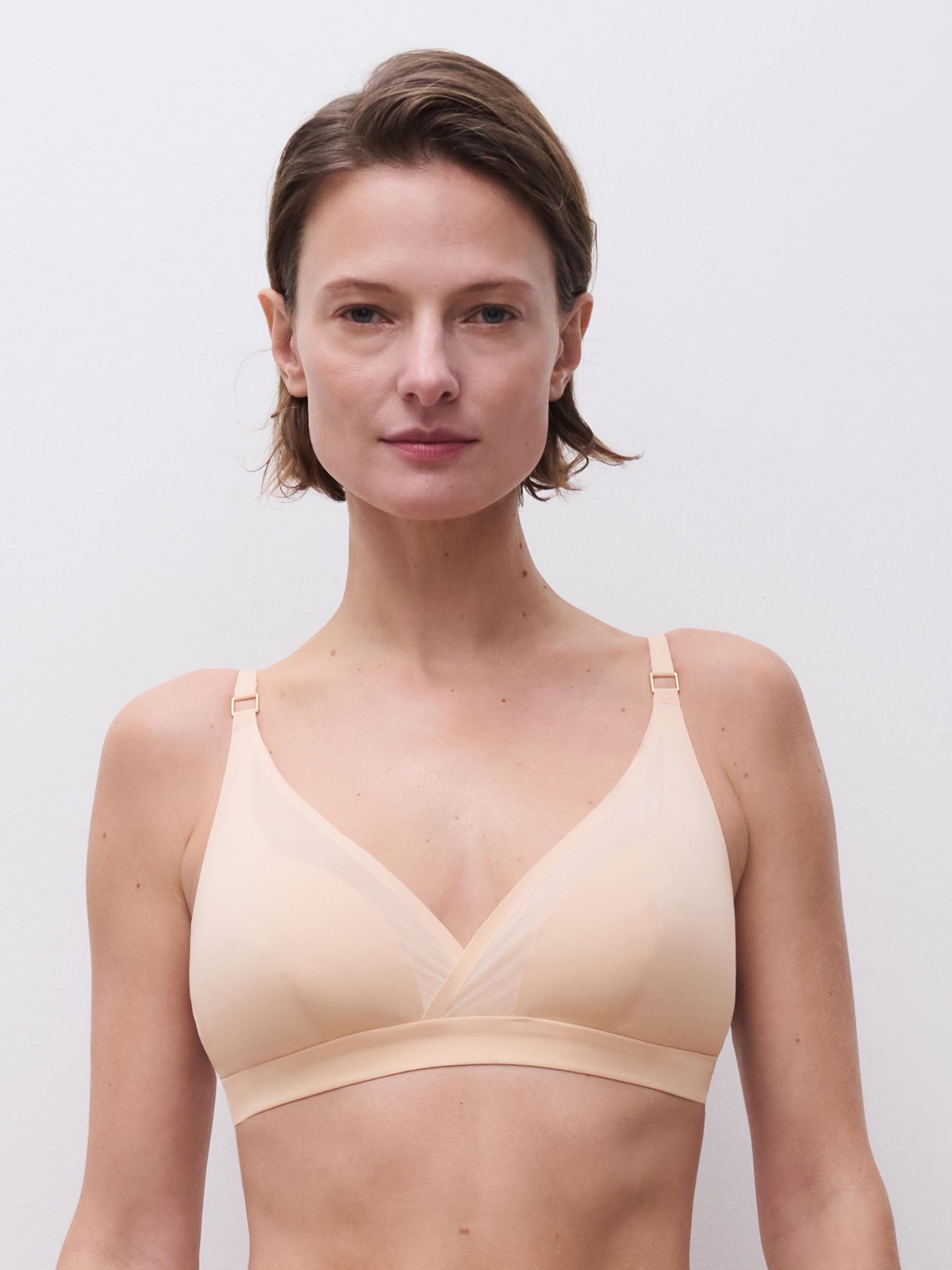 Bøjlefri trekants BH - Golden Beige