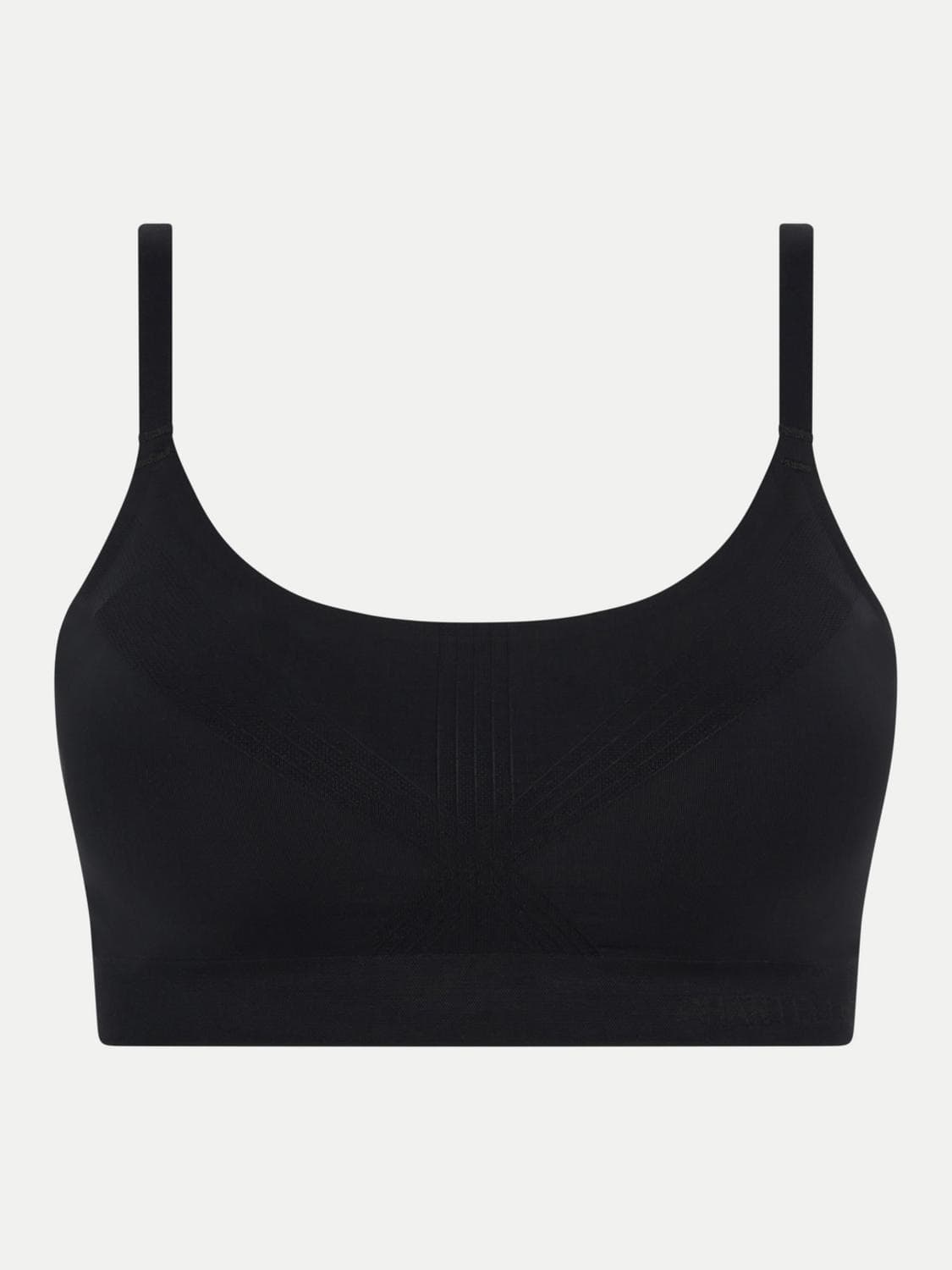 Bøjlefri t-shirt BH med shaping effekt - Black