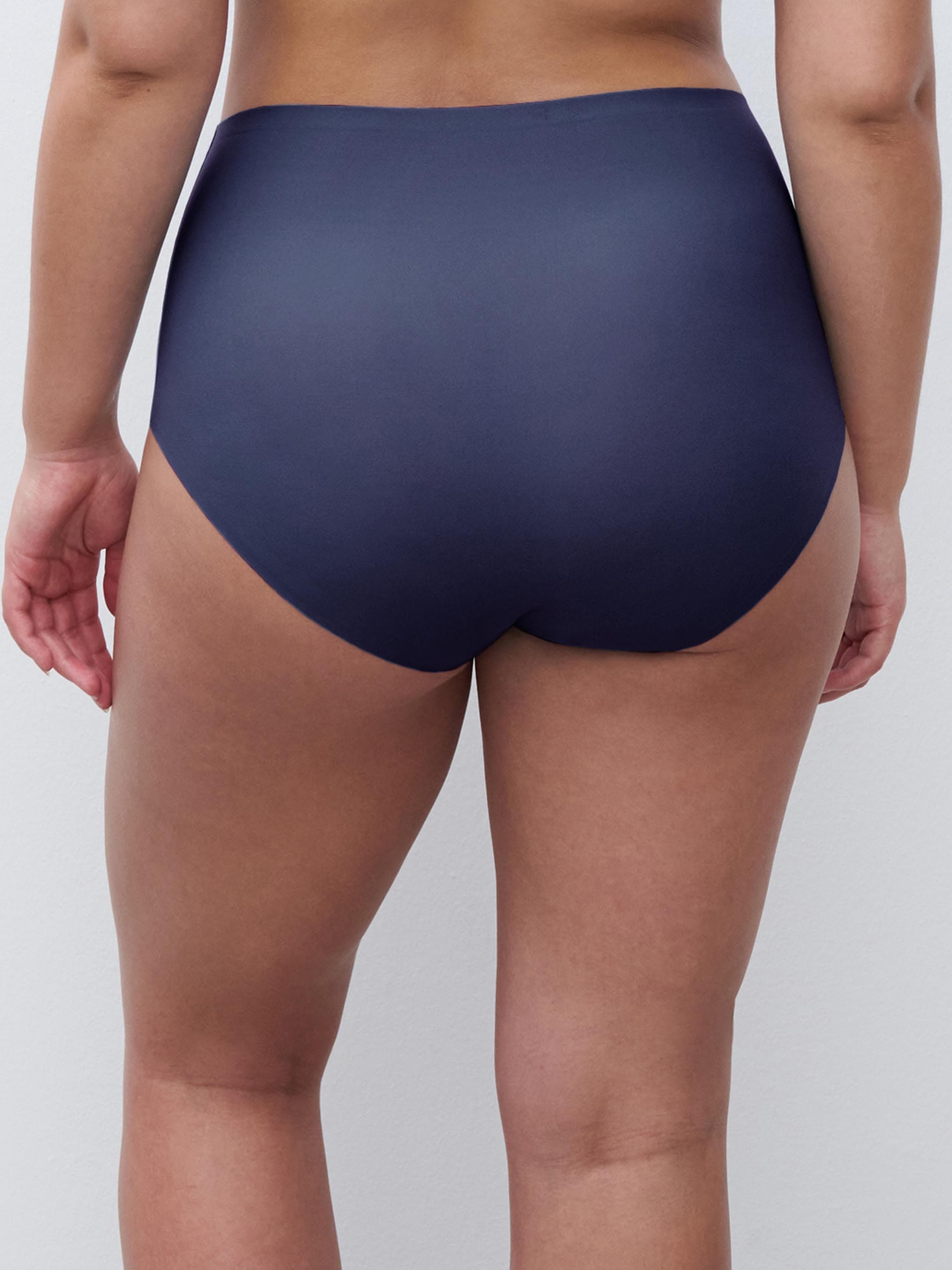 Højtaljet trusse - one size + - Marine Blue