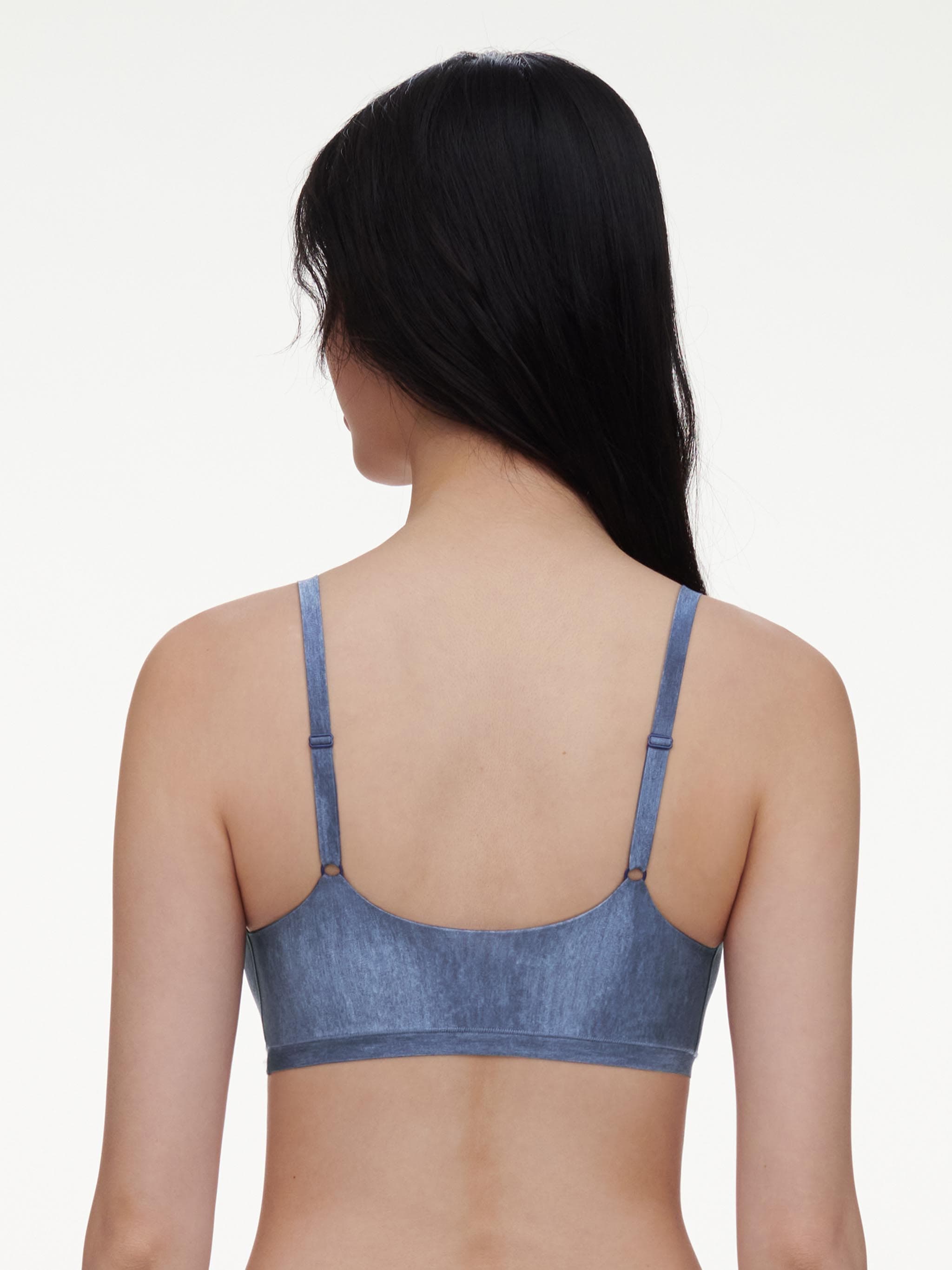 Foret bøjlefri-BH - BLUE DENIM PRINT