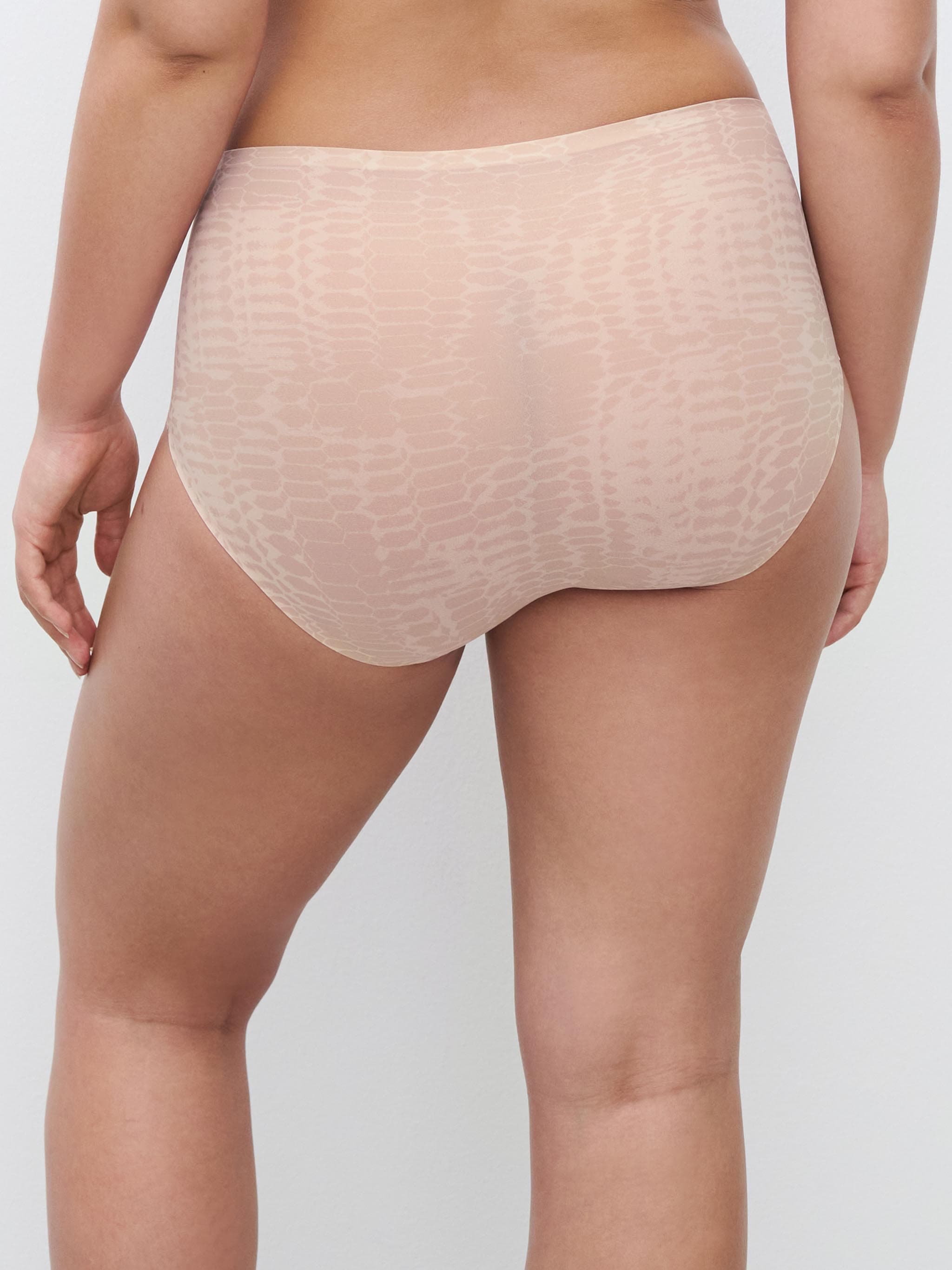 SoftStretch Højtaljet trusse - LIGHT SNAKE PRINT