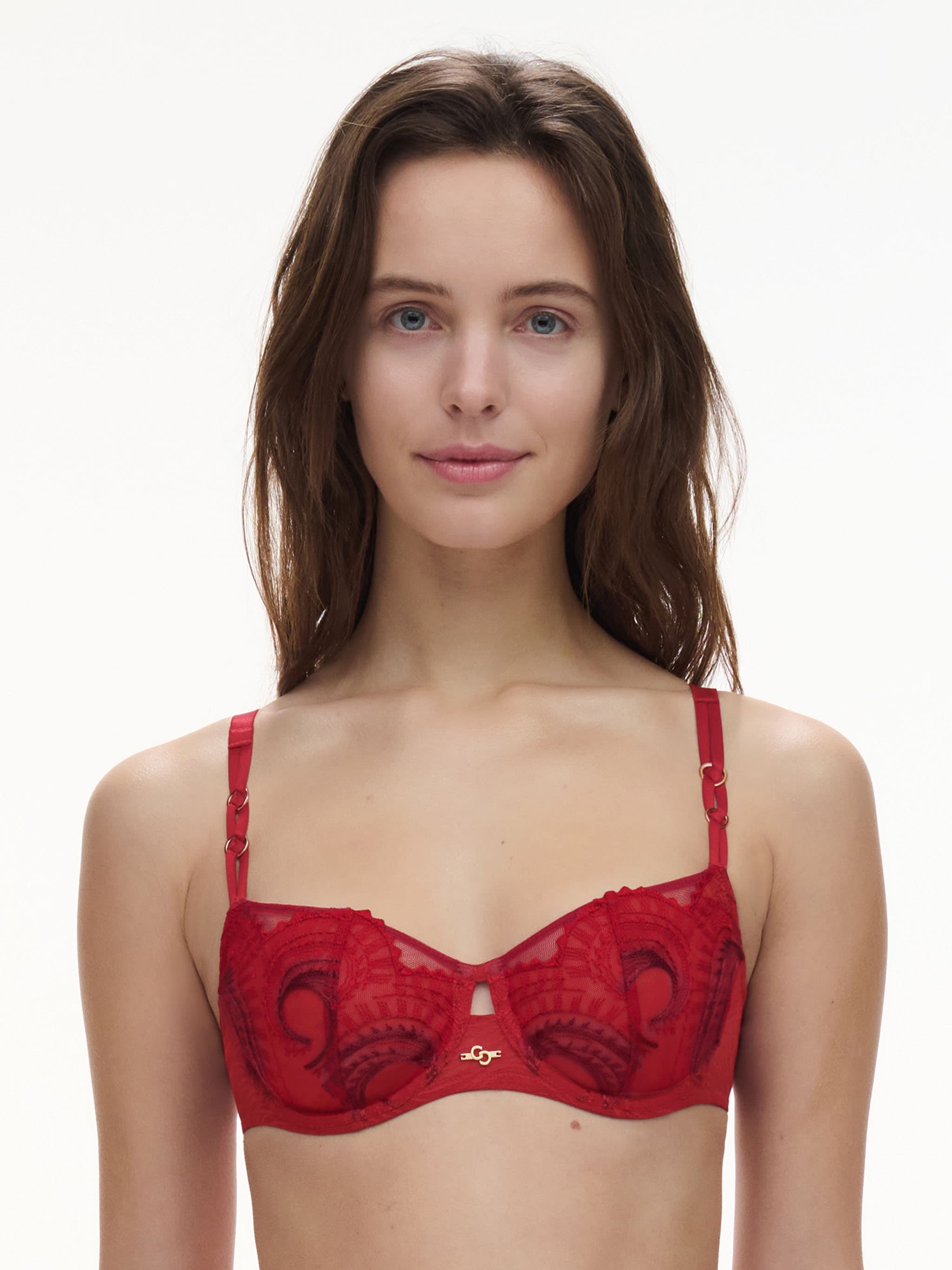Half cup BH - Passion red/aubergine