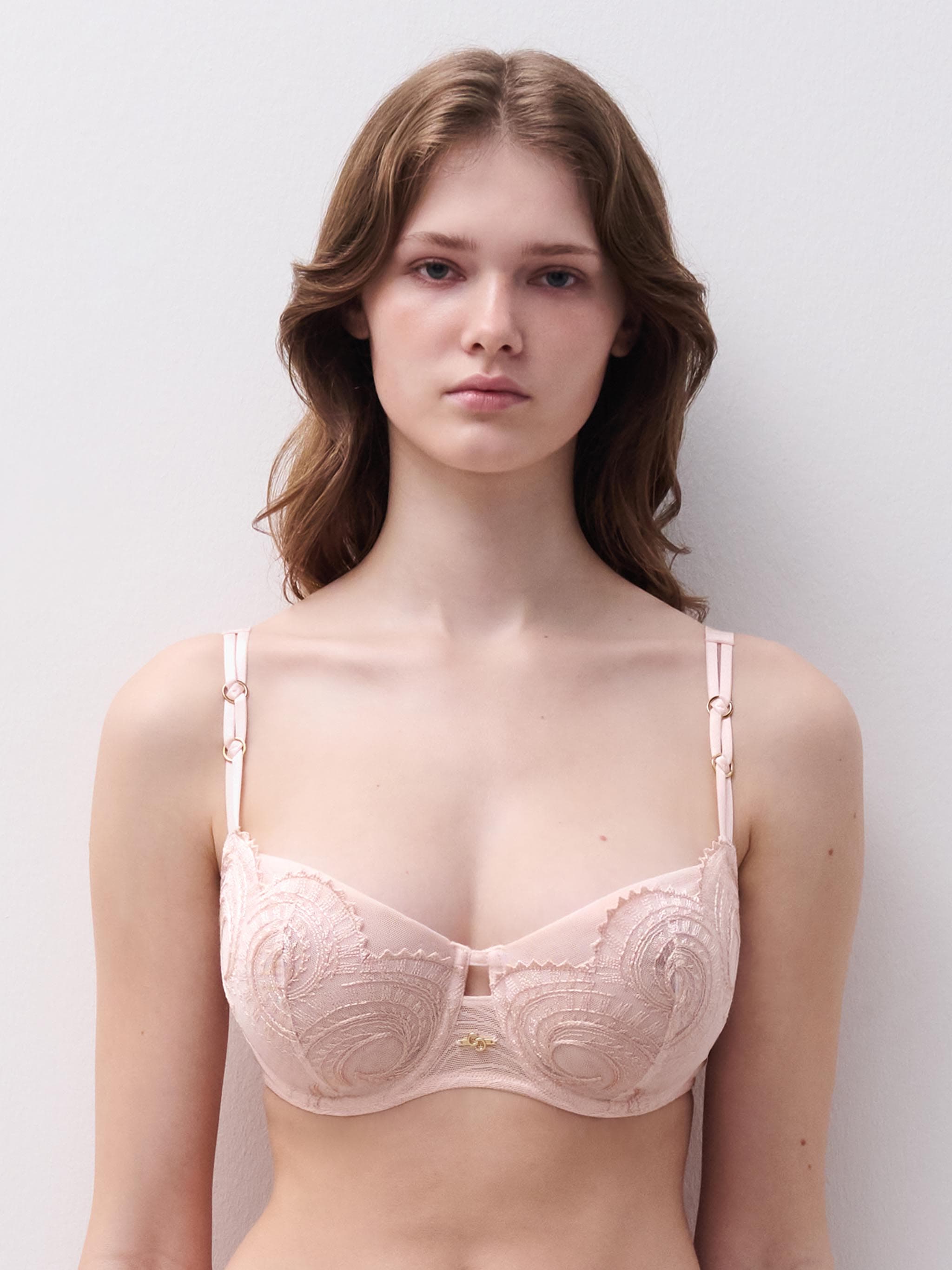 Half cup BH - Taffeta Pink