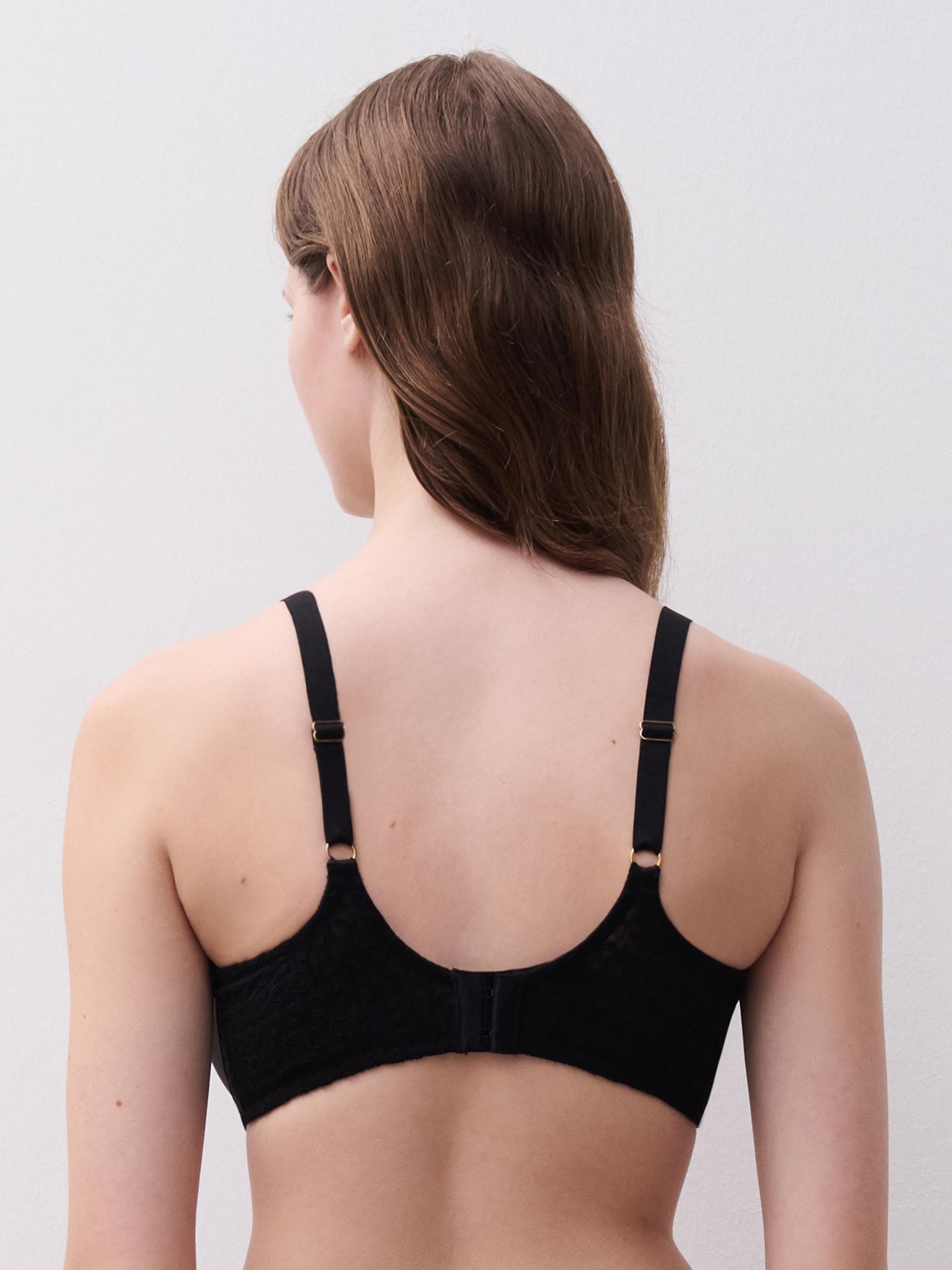 Half cup BH med memory foam - Black