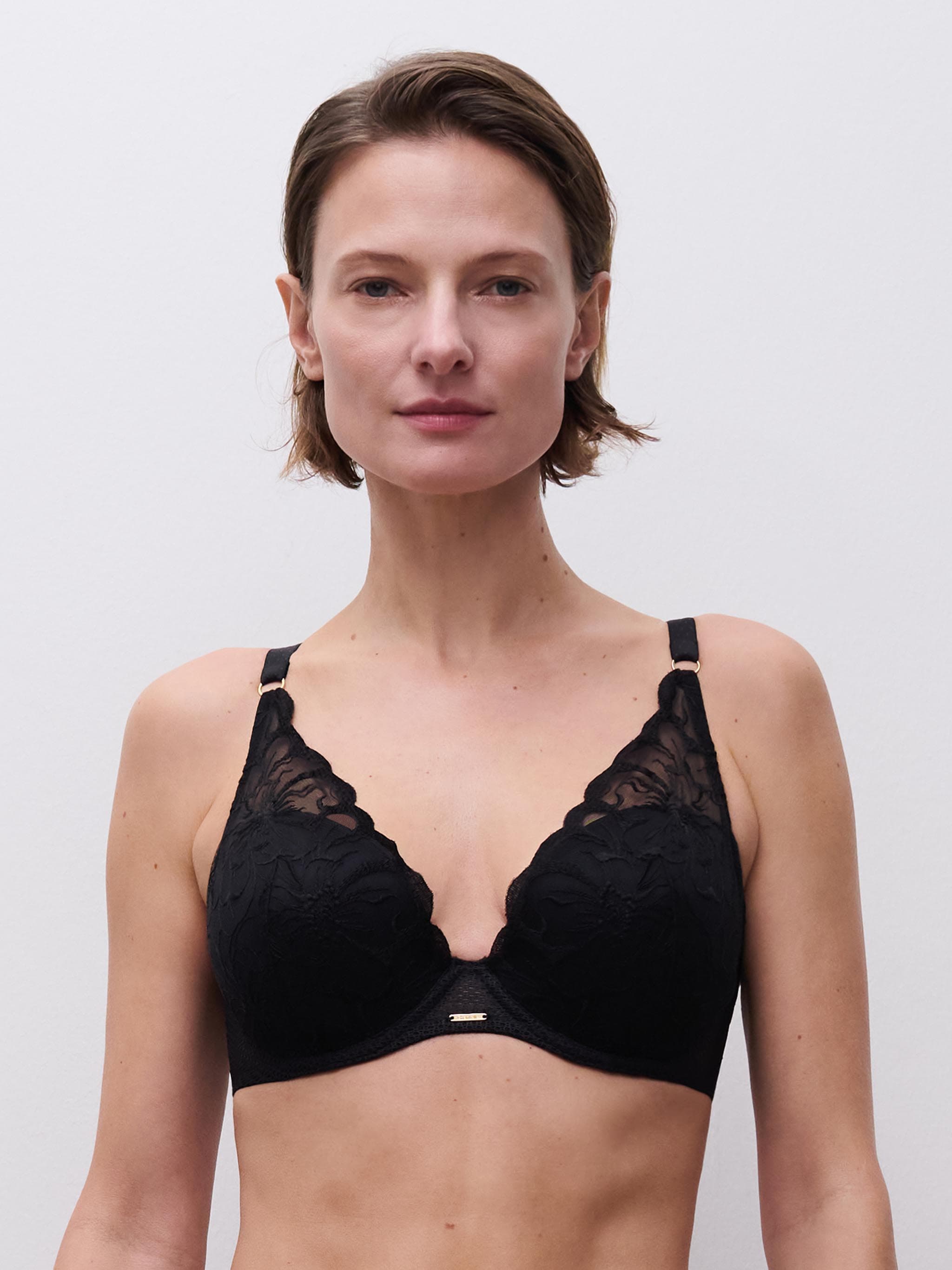 Plunge t-shirt BH - Black