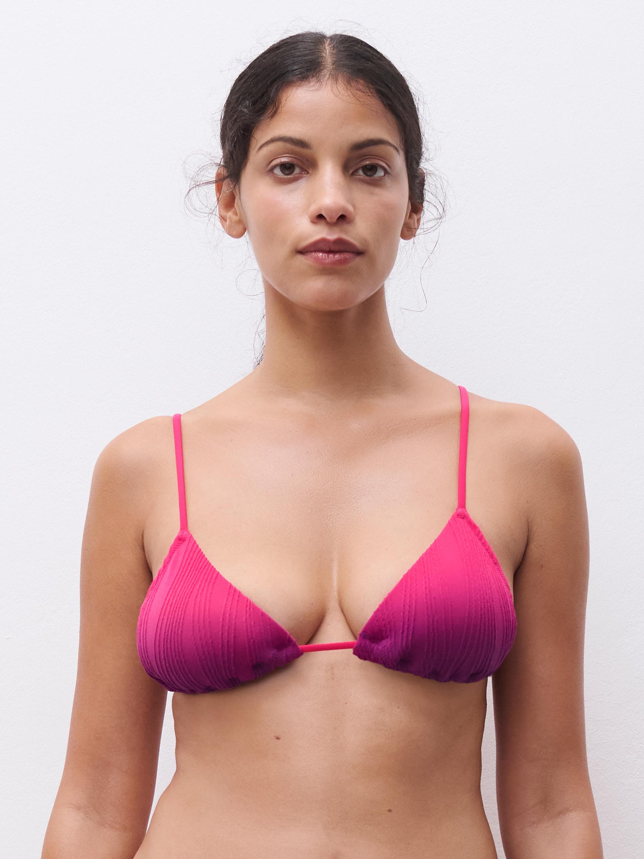 SW BRA WF TSHIRT TRIANGLE - Sunset tie & dye