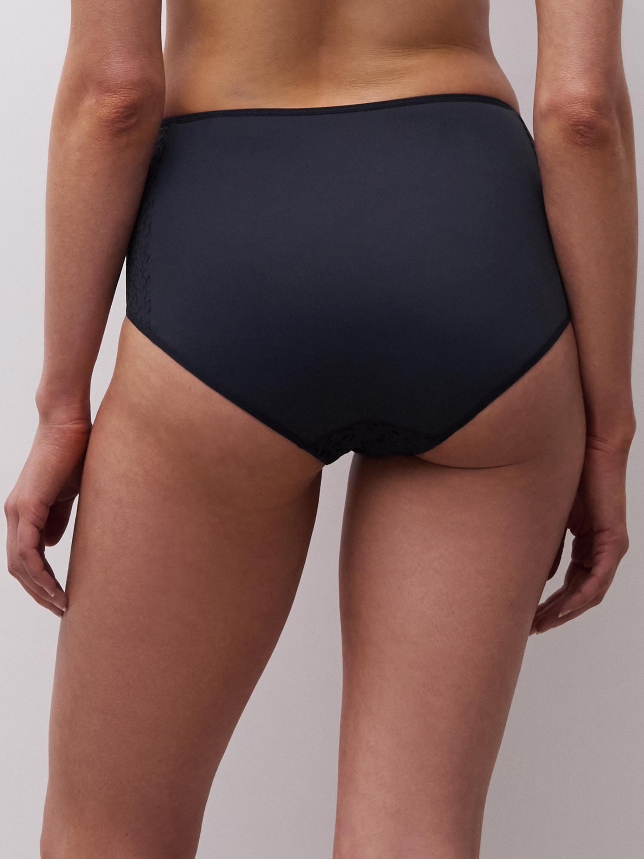 Høj talje slip - Marine Blue