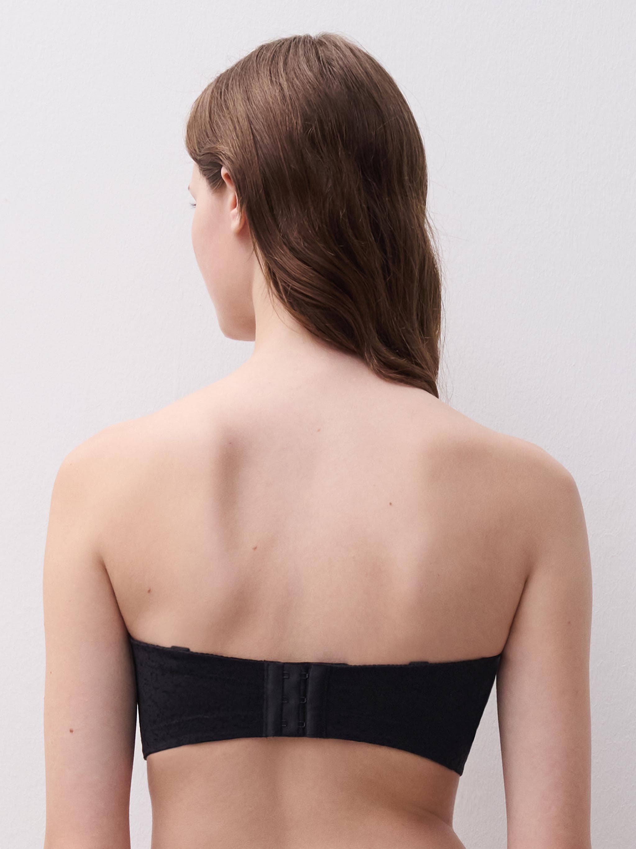 Stropløs t-shirt BH - Black