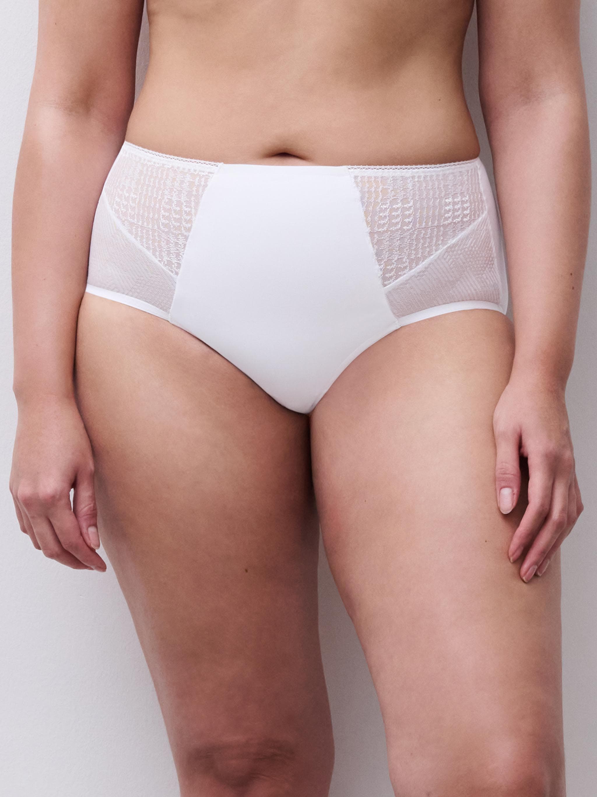 Høj talje slip - White