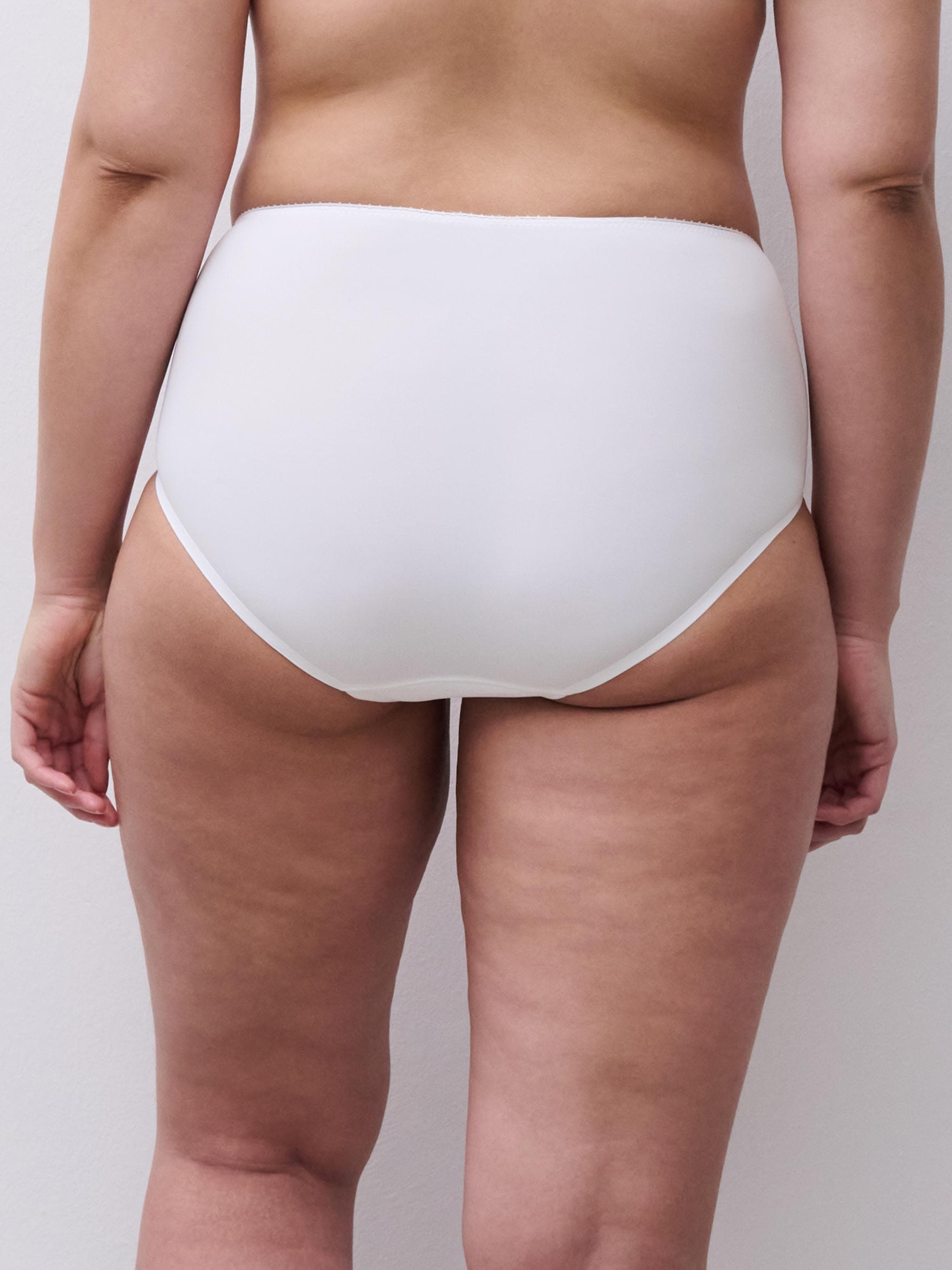 Høj talje slip - White