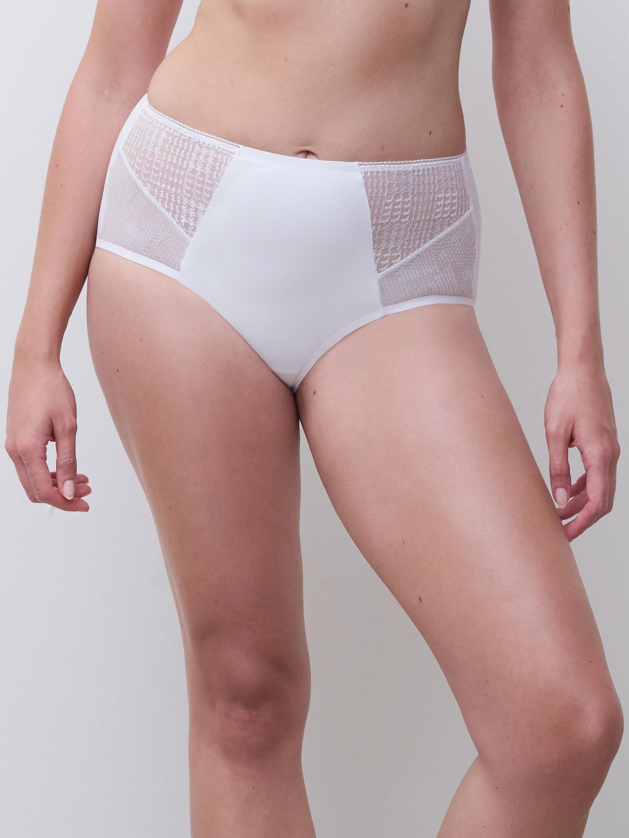 Høj talje slip - White