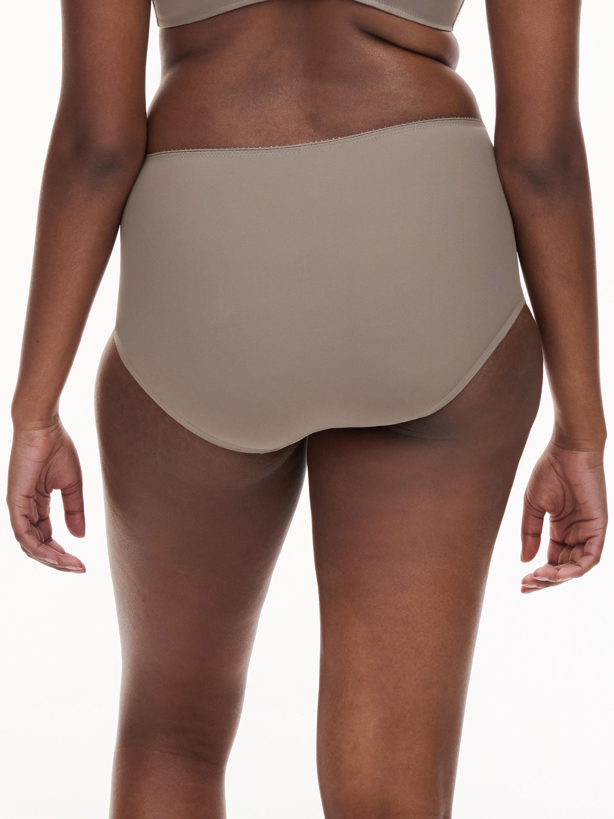 Højtaljet trusse - Safari grey