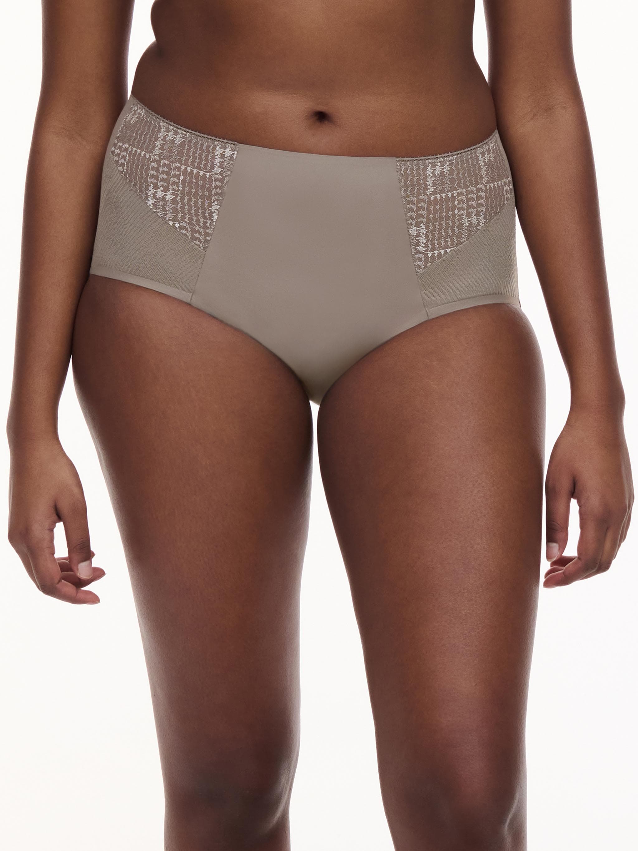 Højtaljet trusse - Safari grey