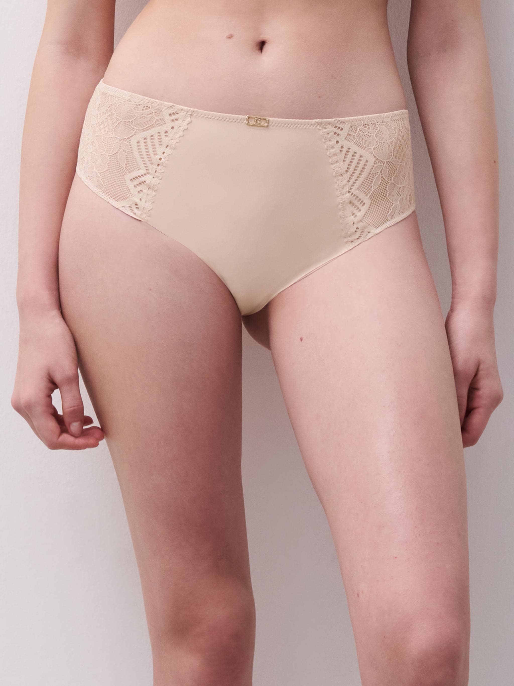 Højtaljet trusse - Golden Beige