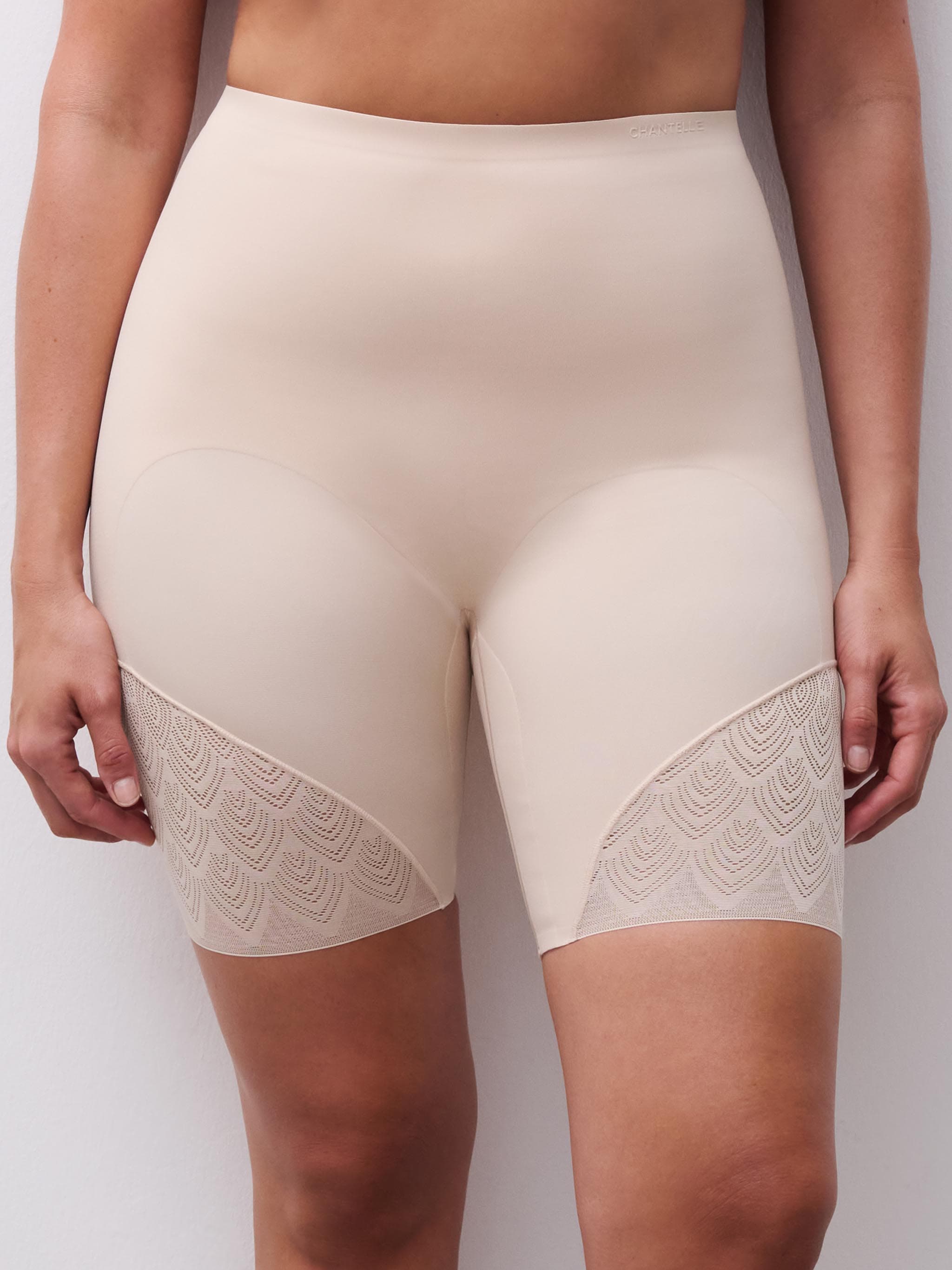 Højtaljet shaping shorts - Golden Beige