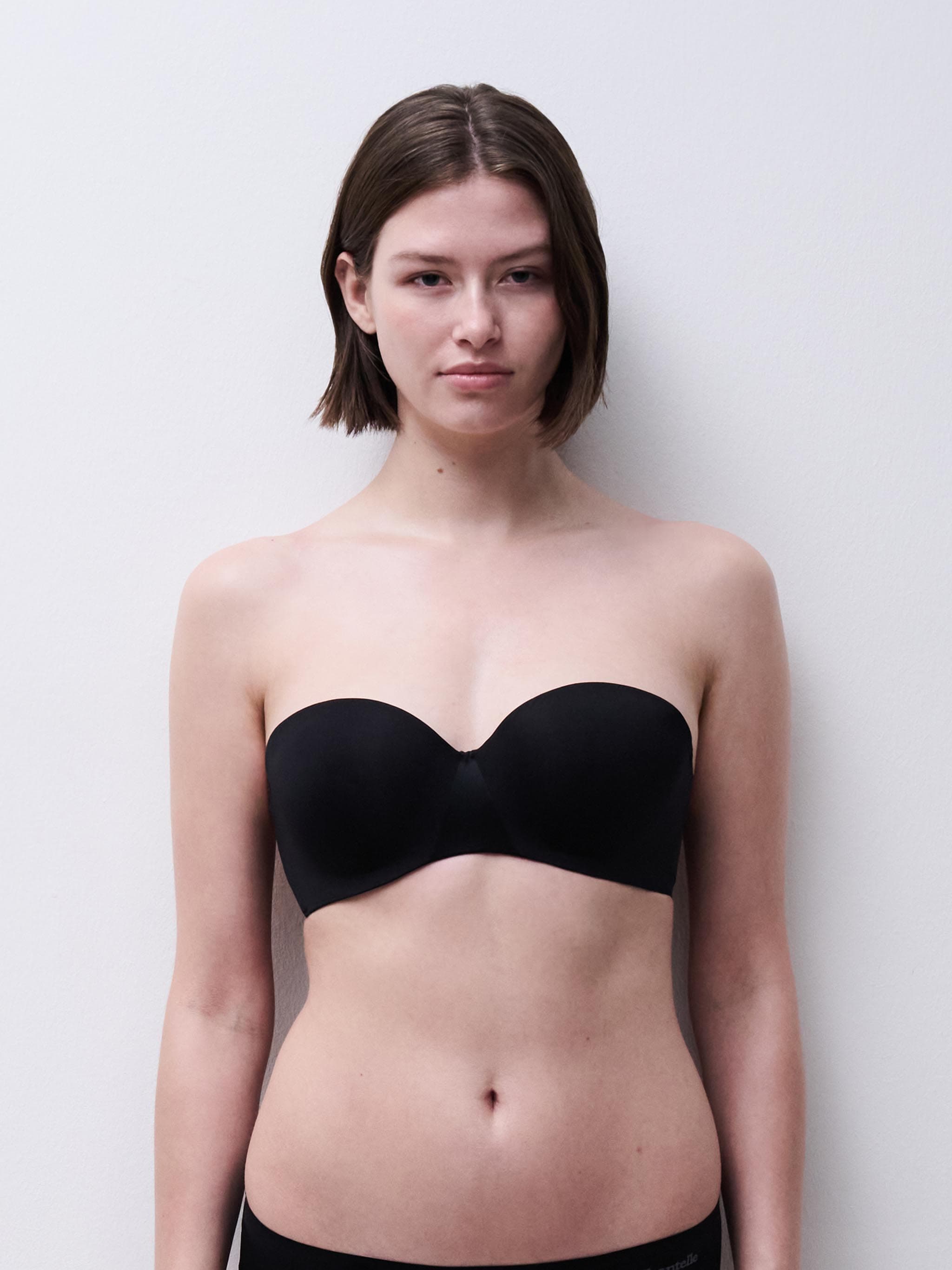 Stropløs t-shirt BH - Black