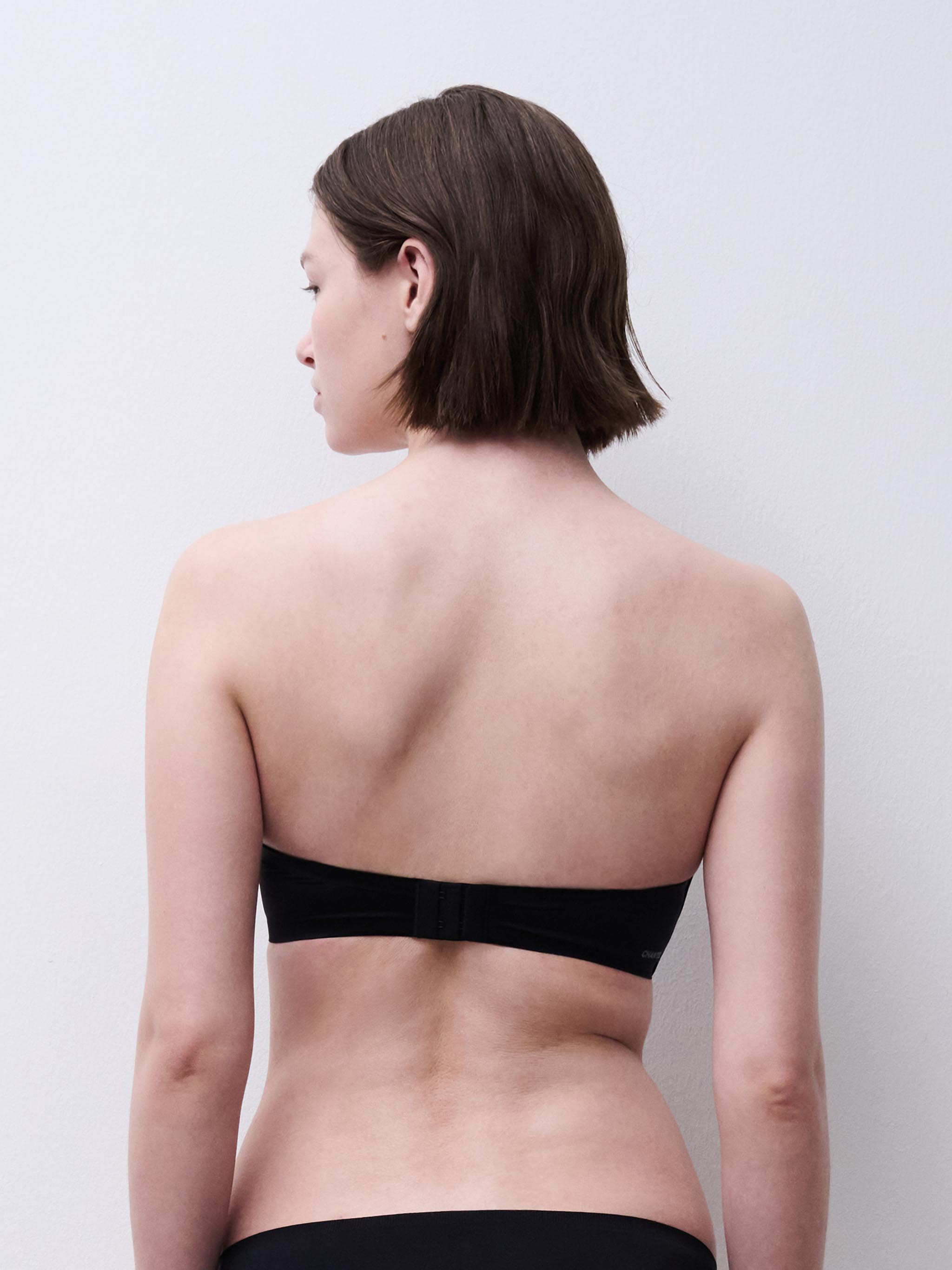 Stropløs t-shirt BH - Black