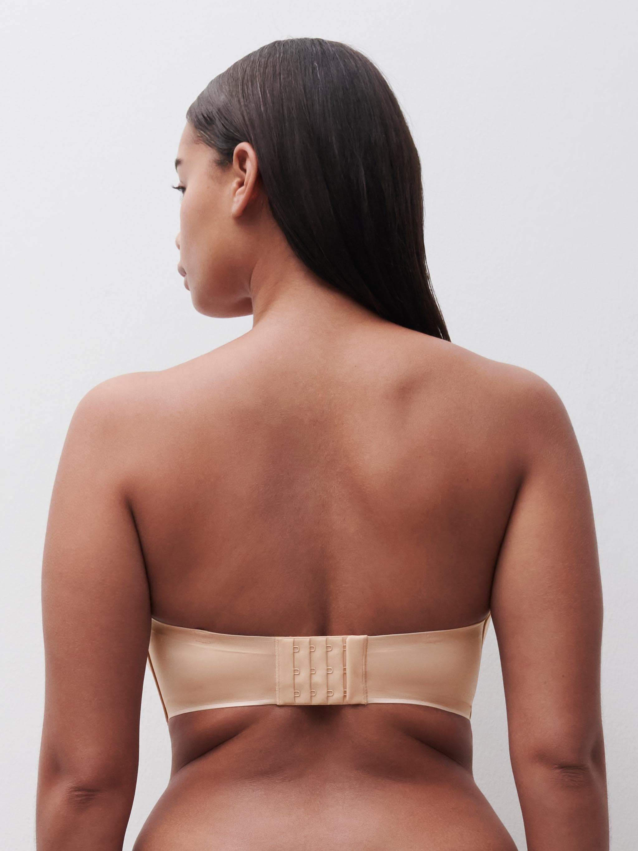 Stropløs t-shirt BH - Golden Beige
