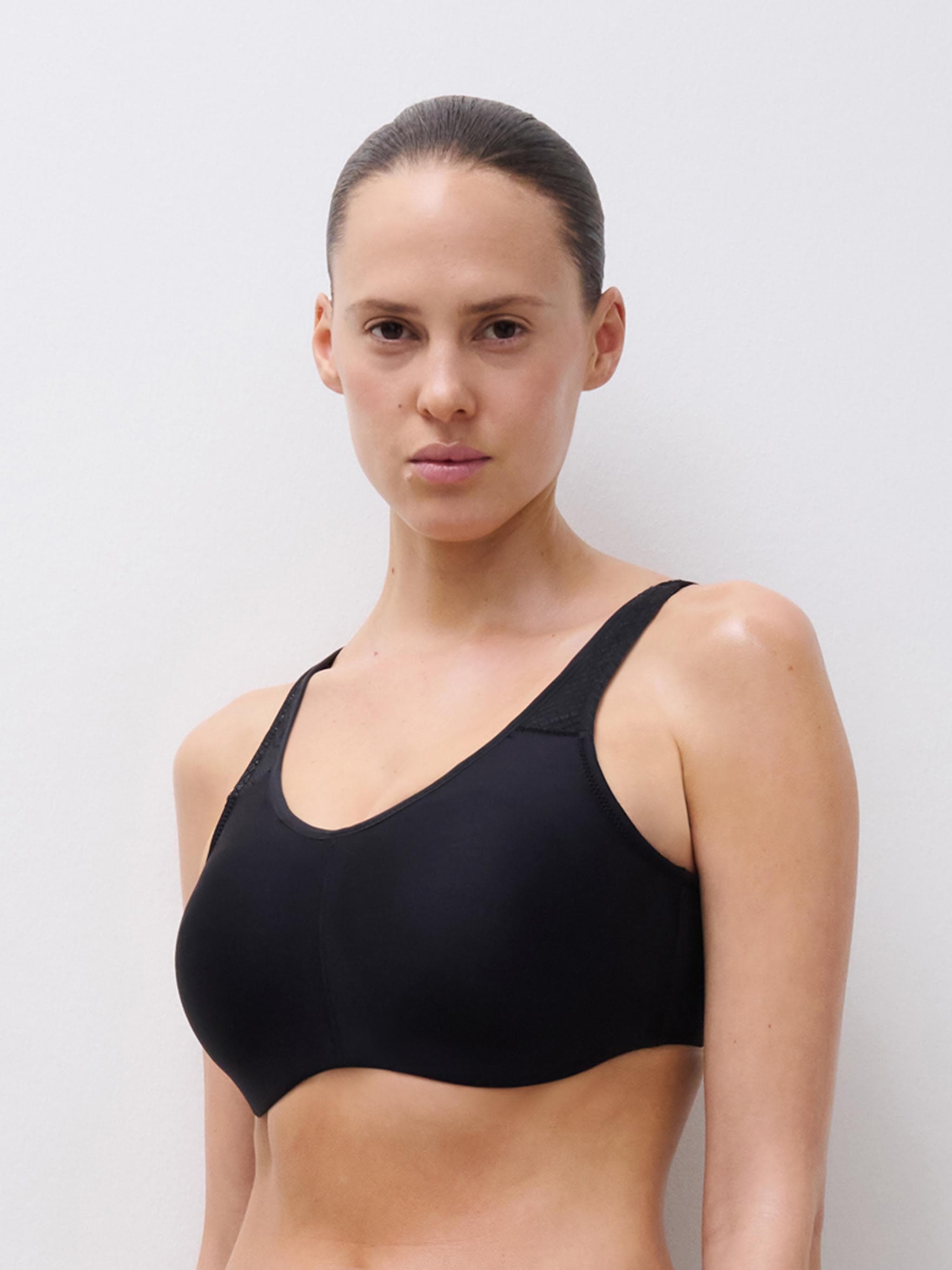 Sports BH - høj intensitetstræning - Black