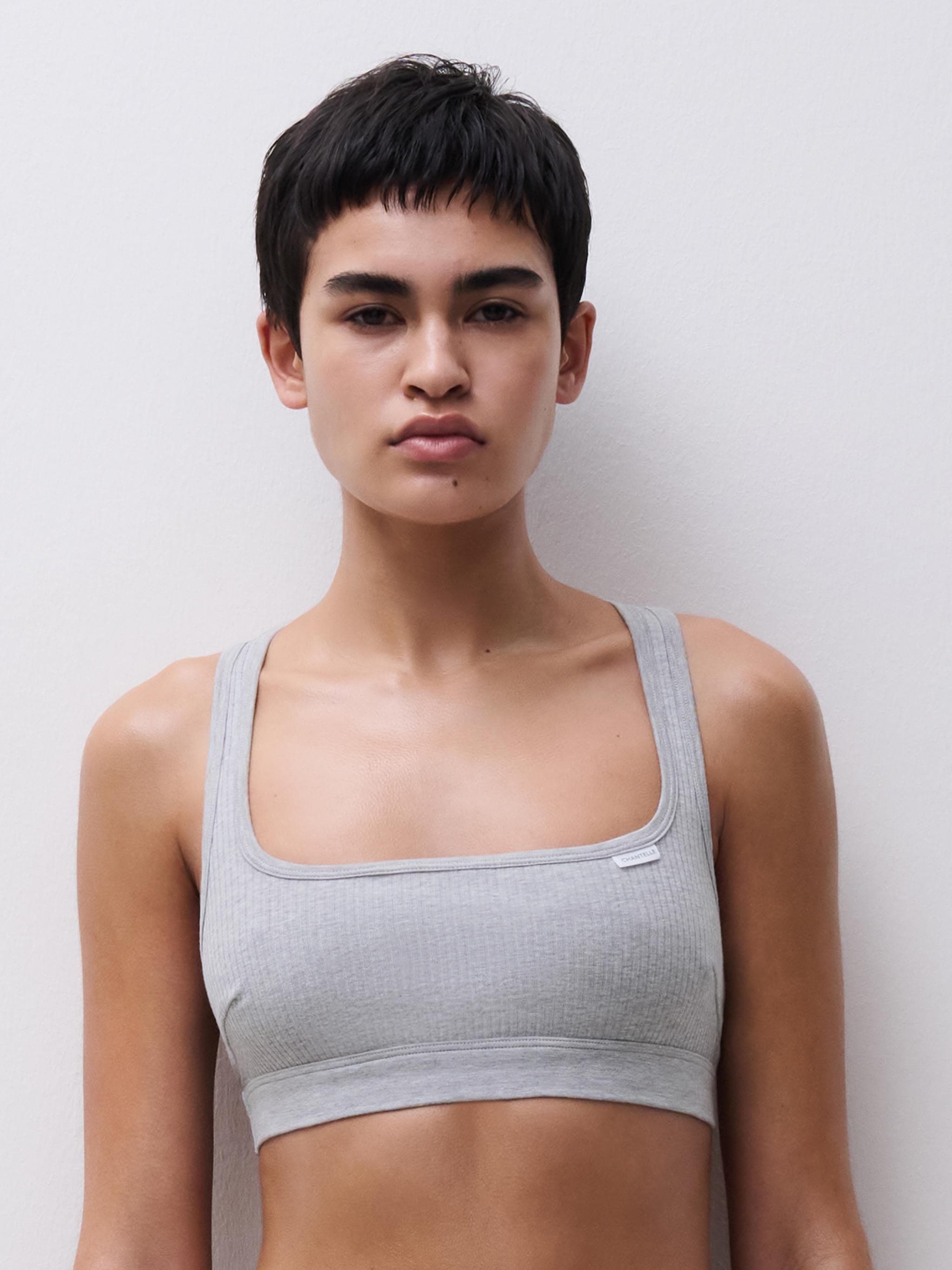 Soft top - bomuld - Grey mélange