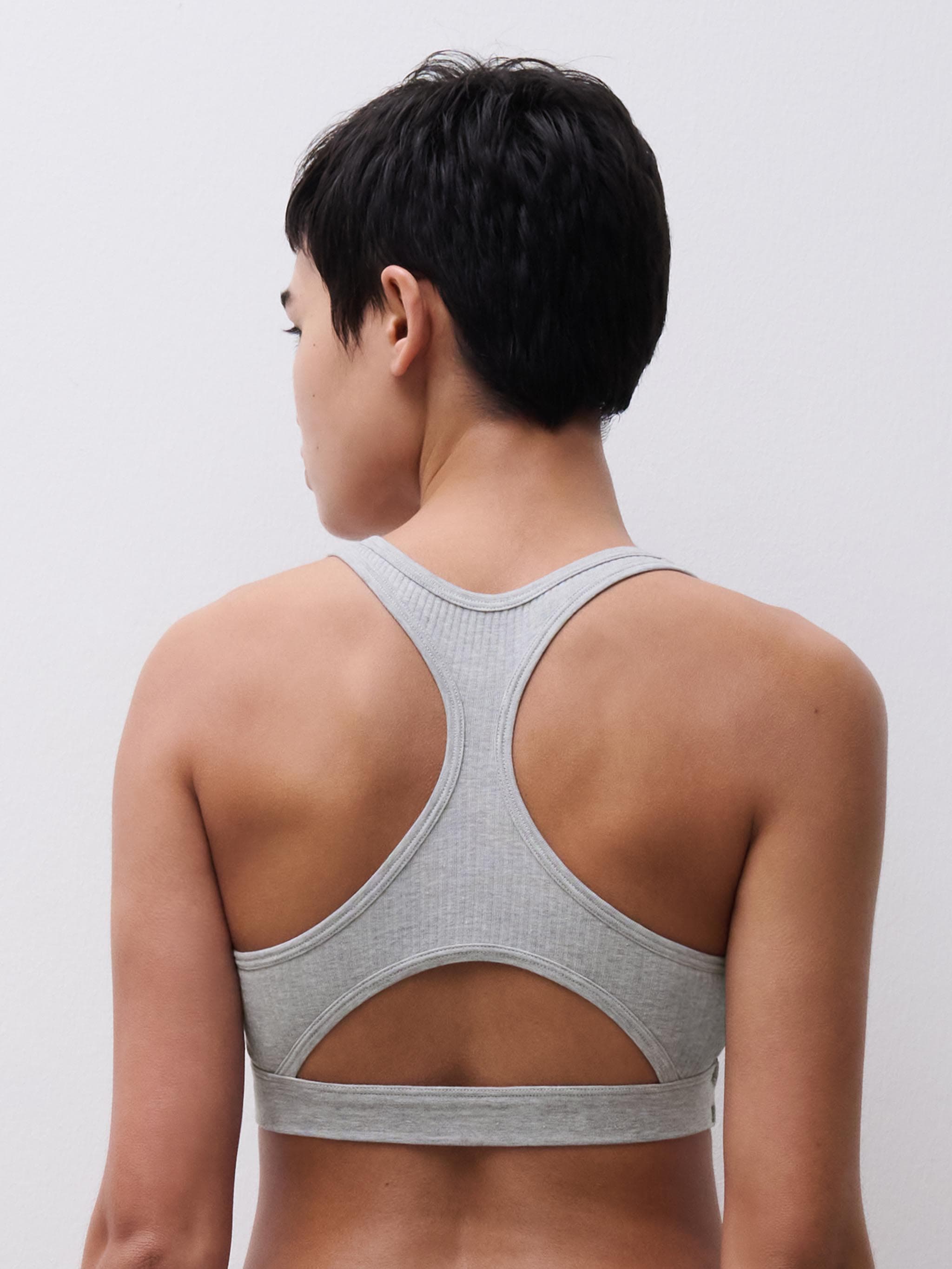 Soft top - bomuld - Grey mélange