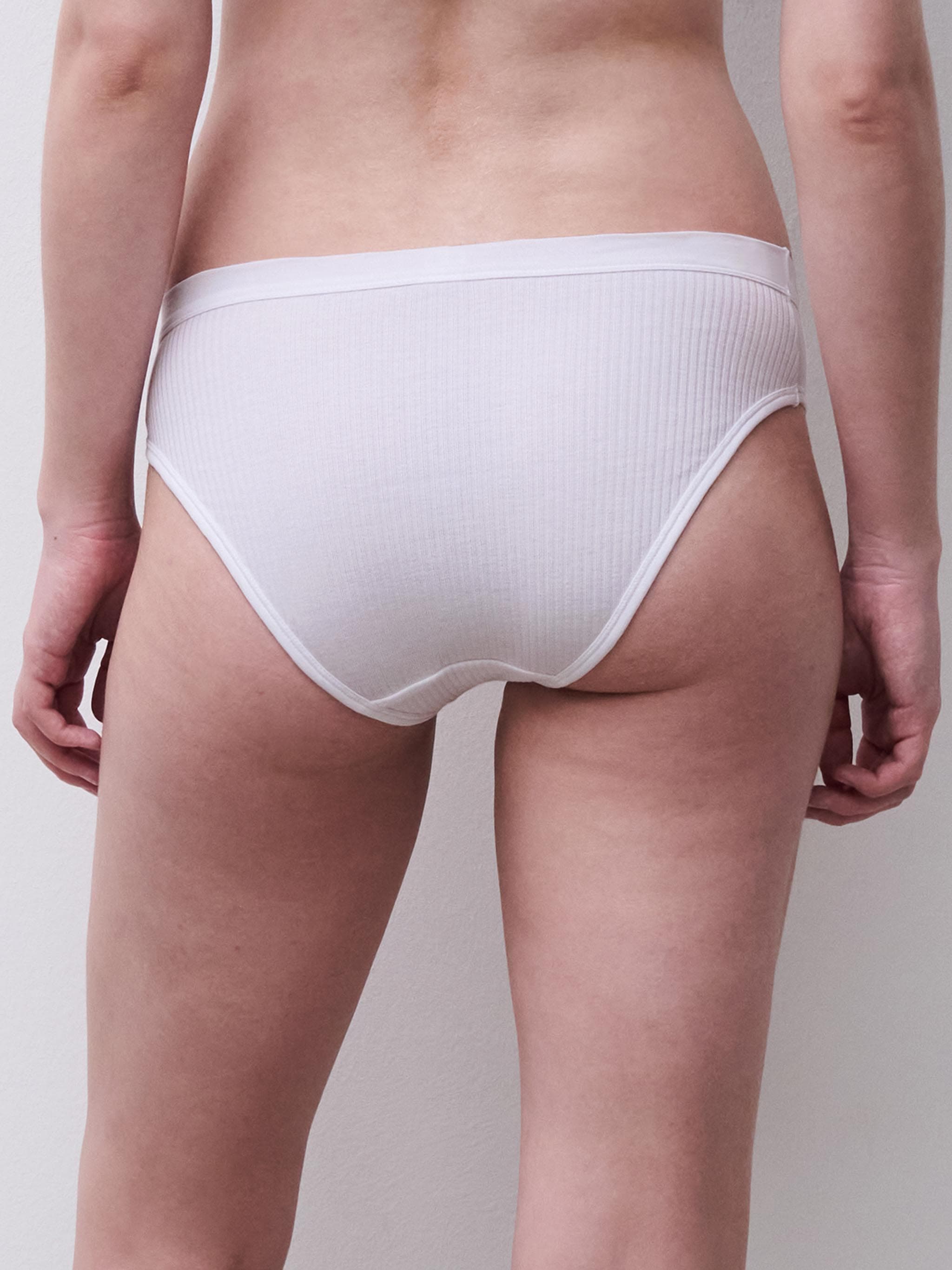 High cut tai trusse - bomuld - White