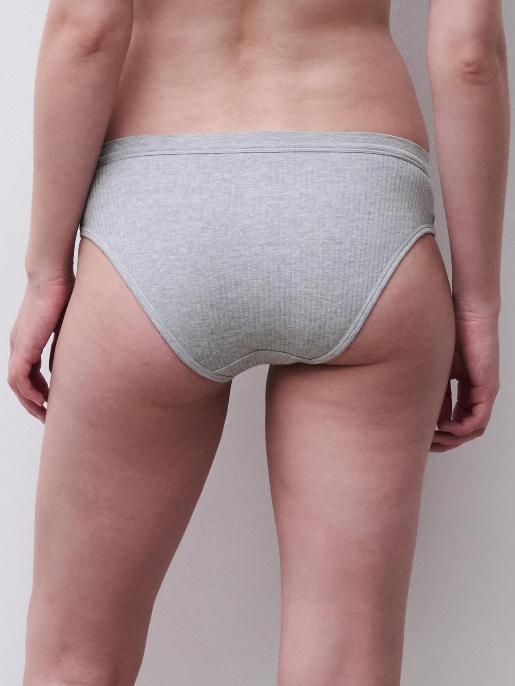 High cut tai trusse - bomuld - Grey mélange