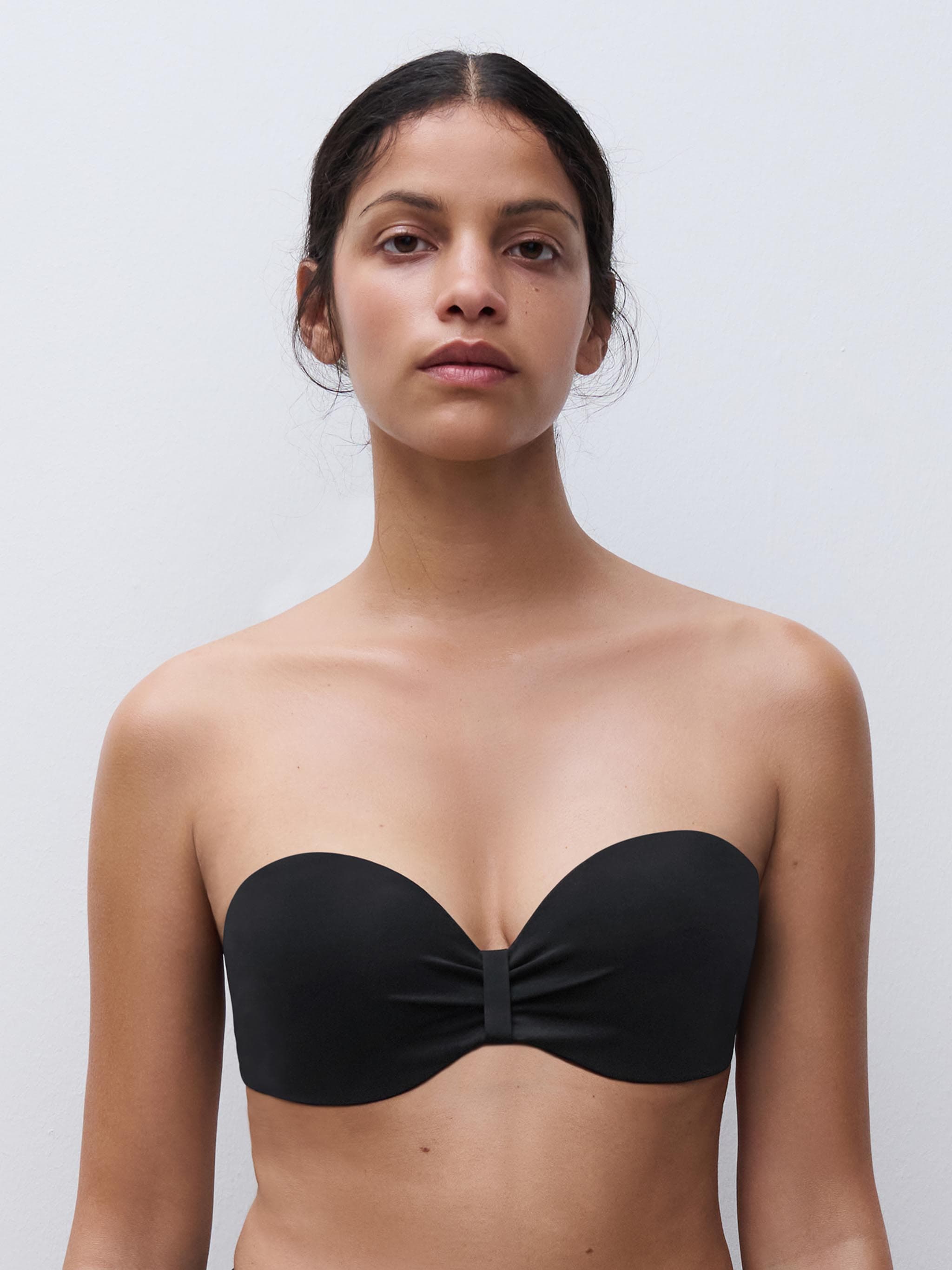 Bandeau bikinitop - Sort