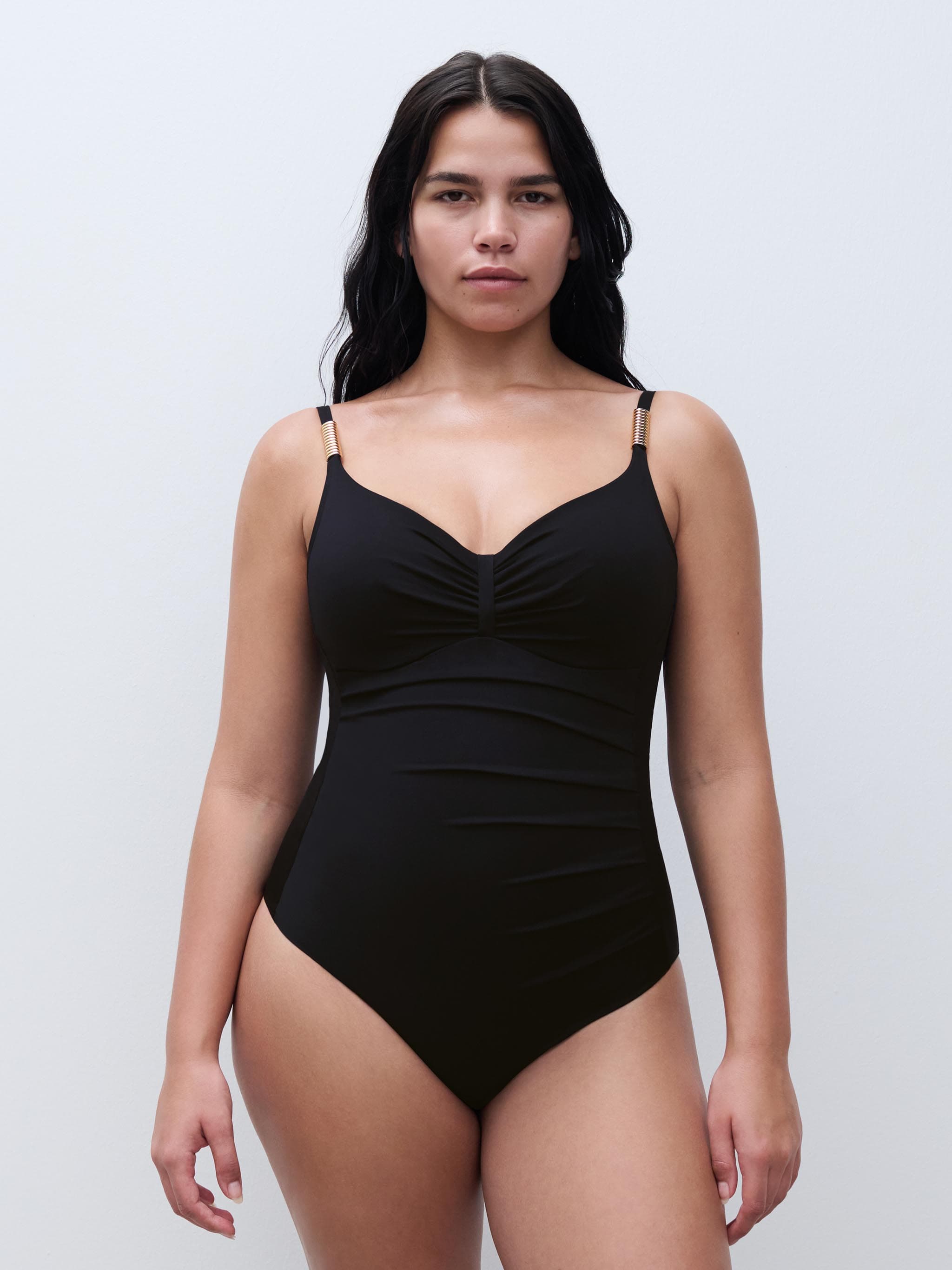 Badedragt med bøjle - Black