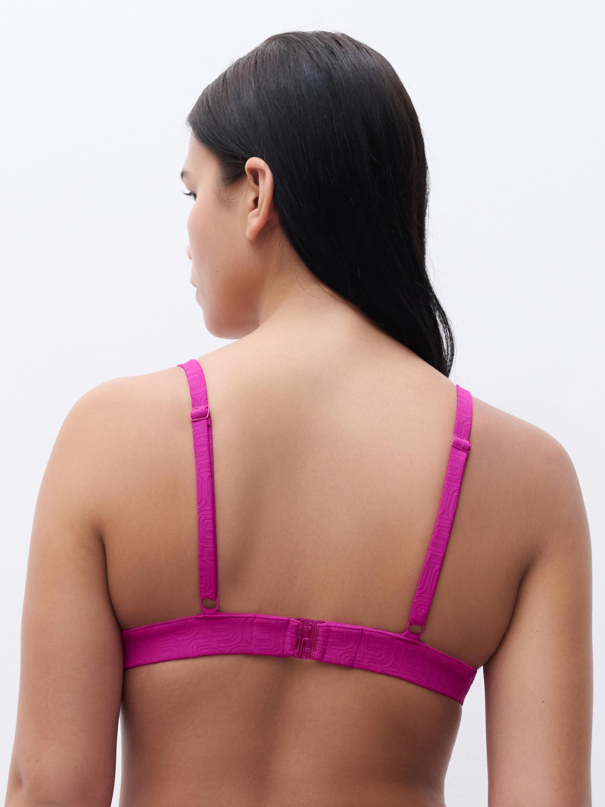 SW BRA WF TSHIRT TRIANGLE SPACER - Tyrian Fuchsia