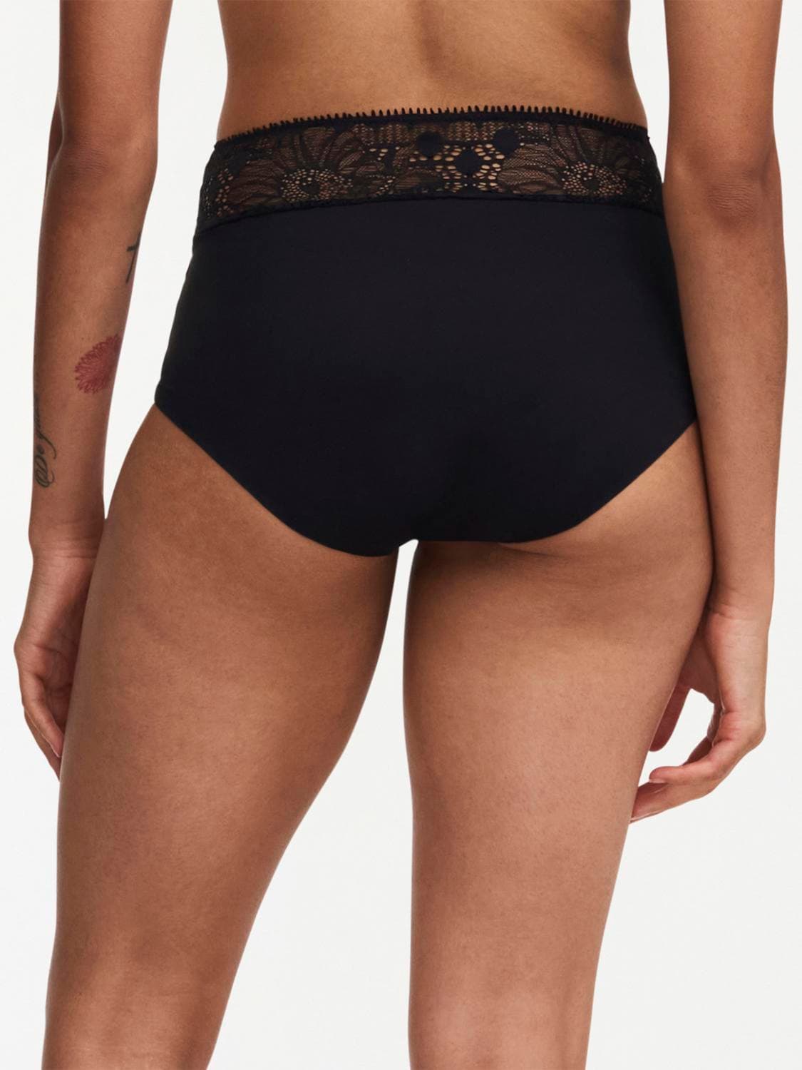 Menstruationstrusse højtaljet - Black