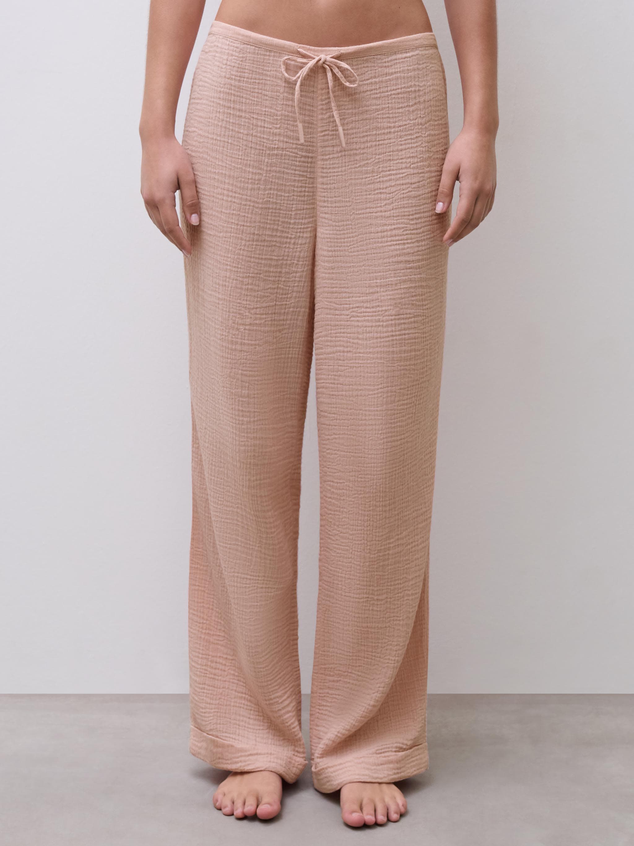 LW BO. TROUSERS - Smoke Rose
