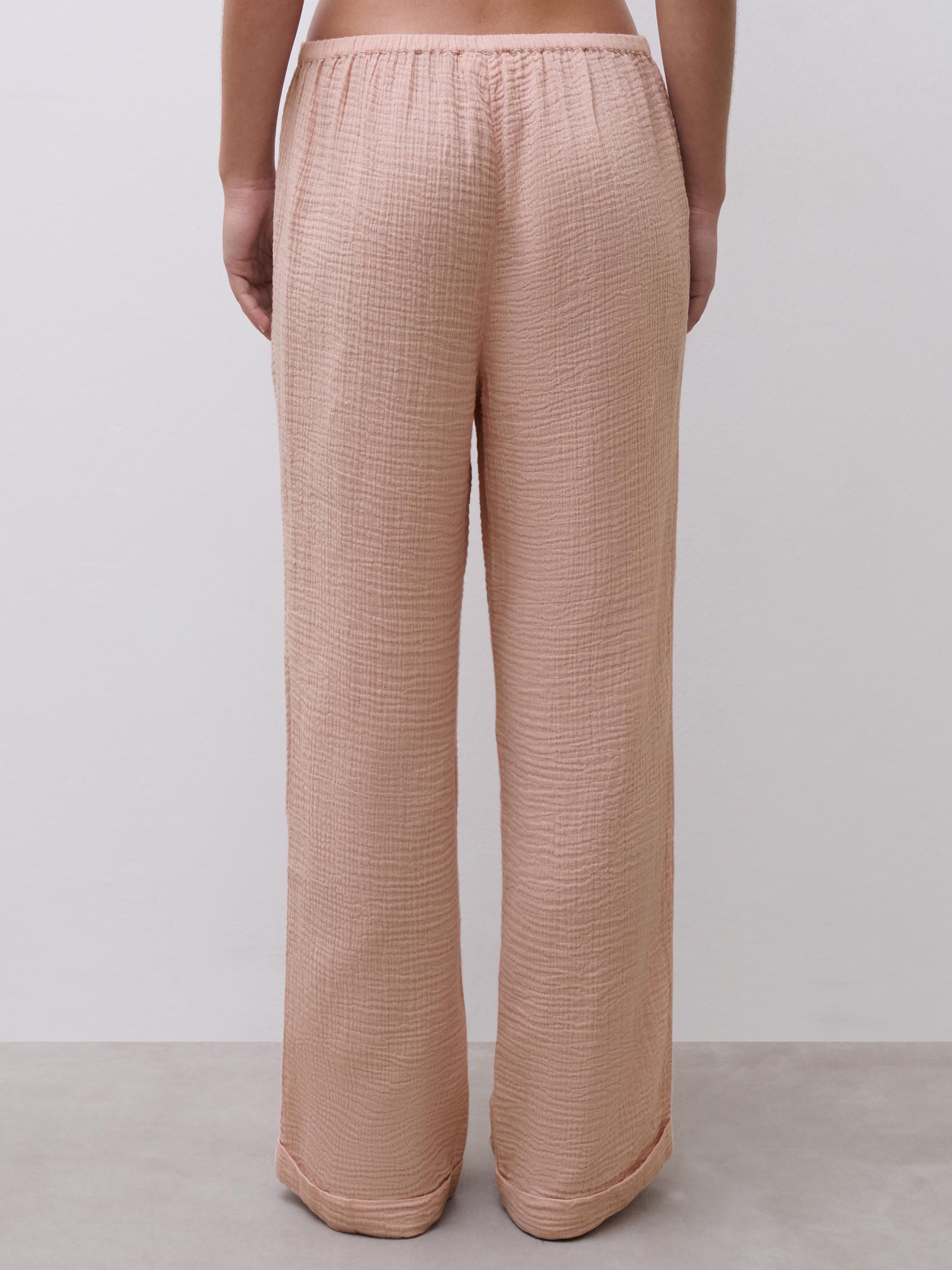 LW BO. TROUSERS - Smoke Rose