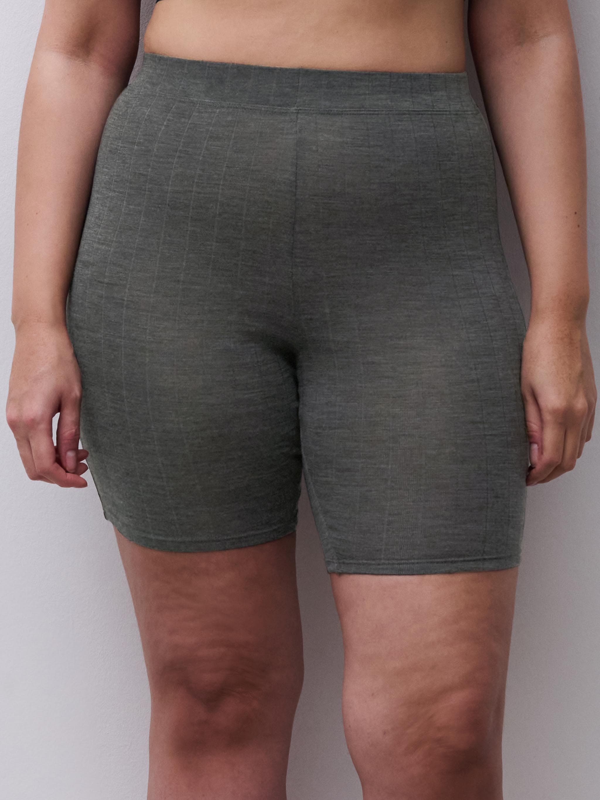 Shorts - merinould og silke - Slate Grey