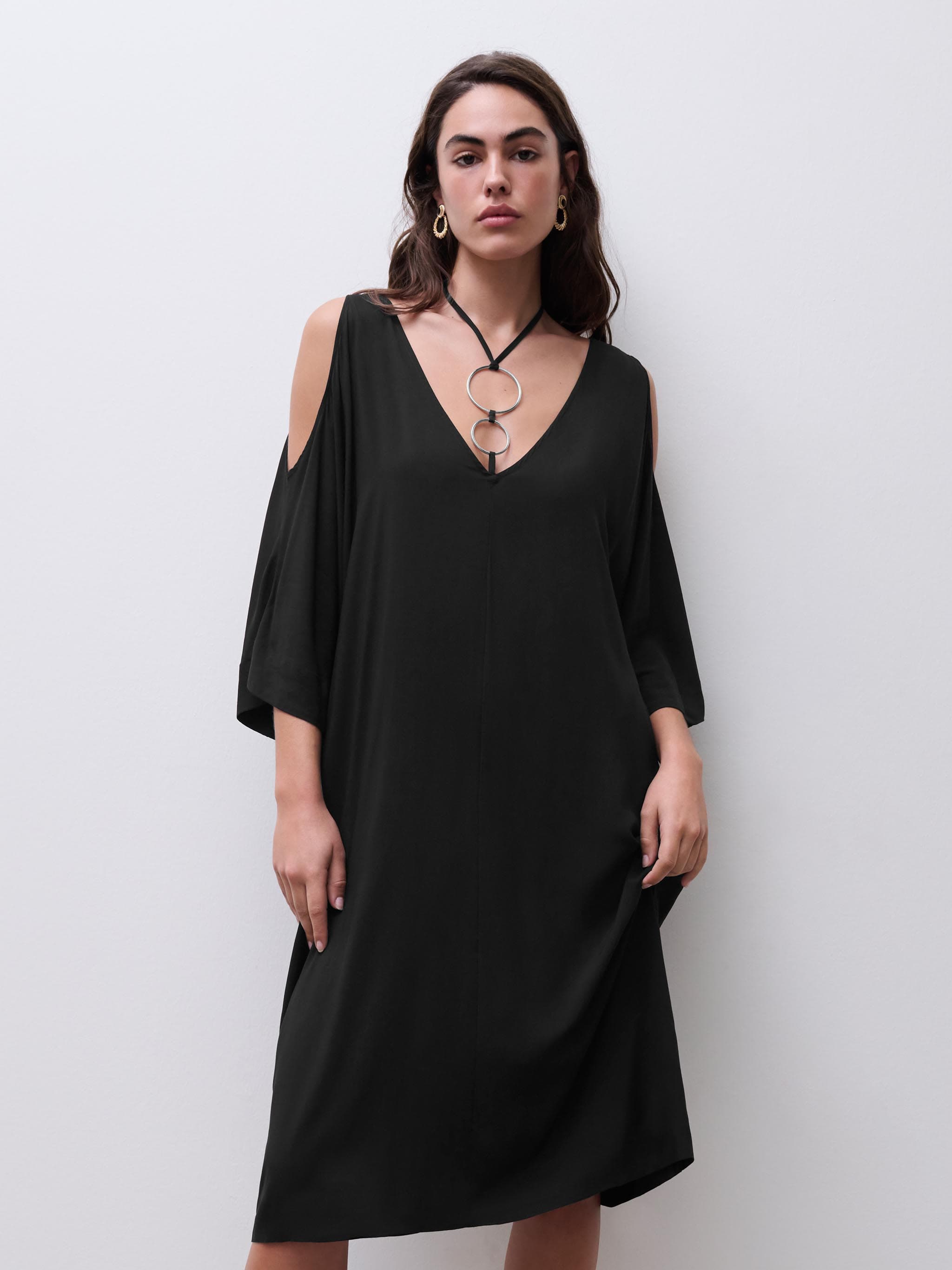 BW 1P SHORT DRESS - Black