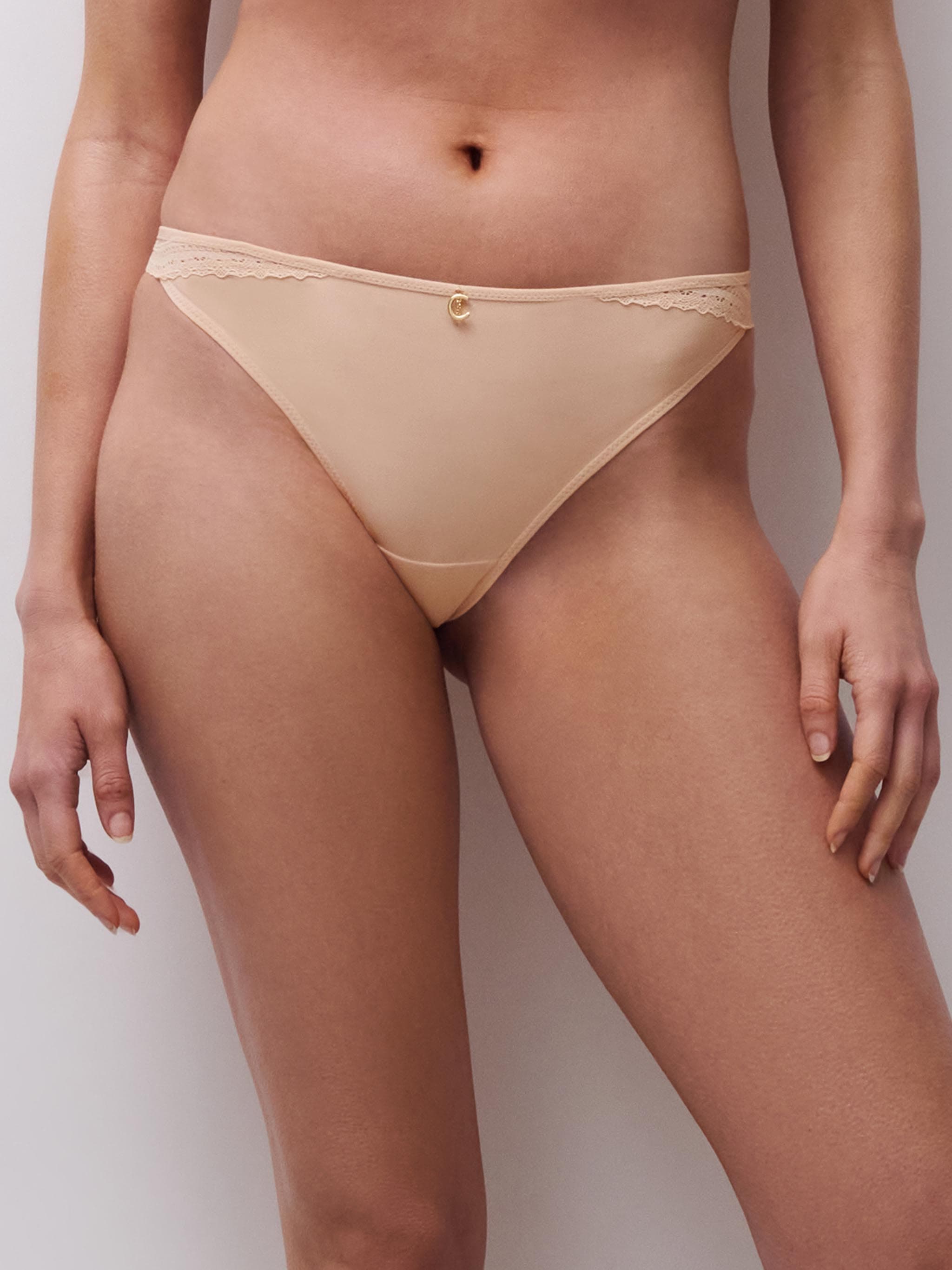 Tanga trusse - Golden Beige