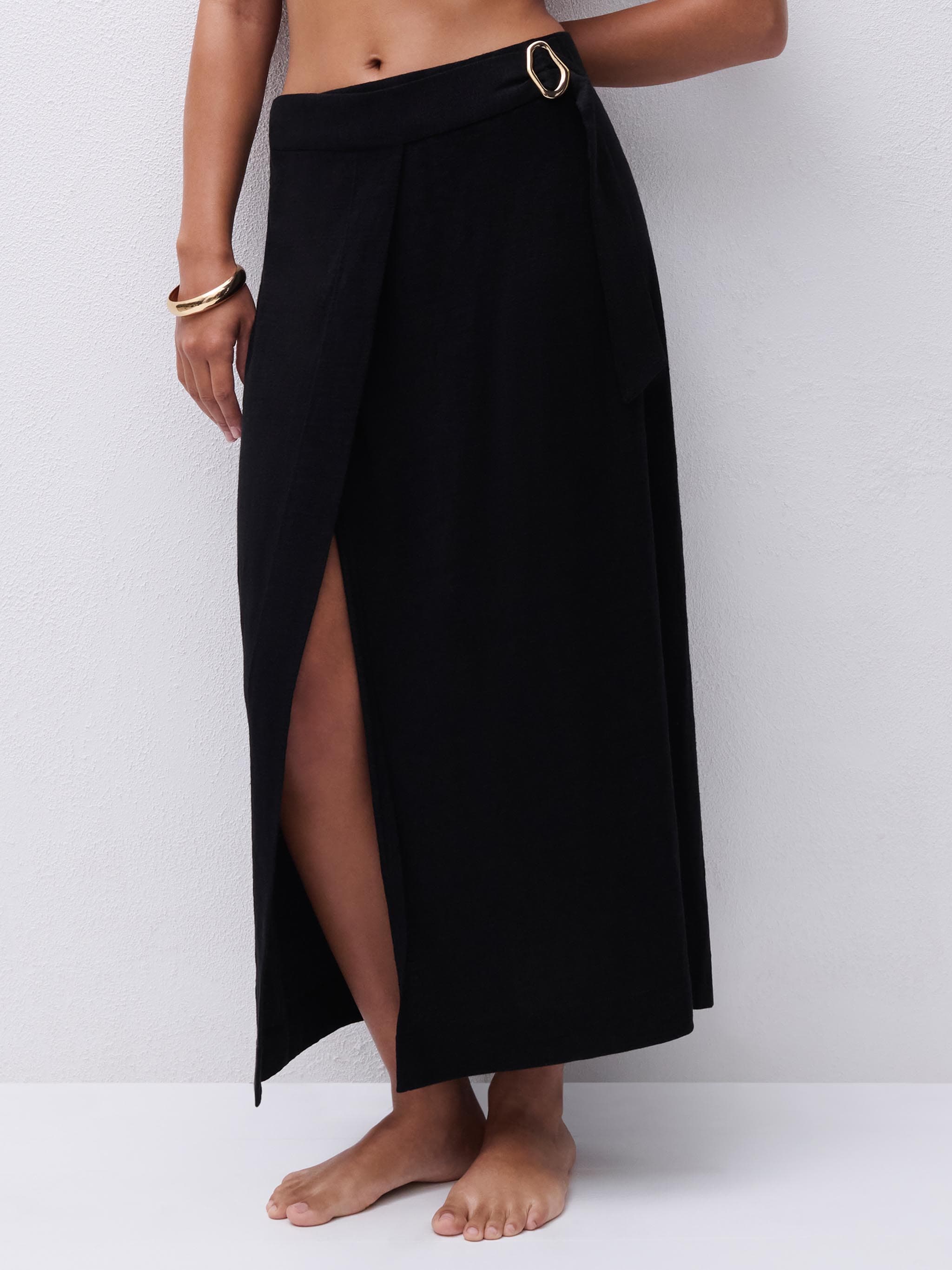 Pareo nederdel - Sort