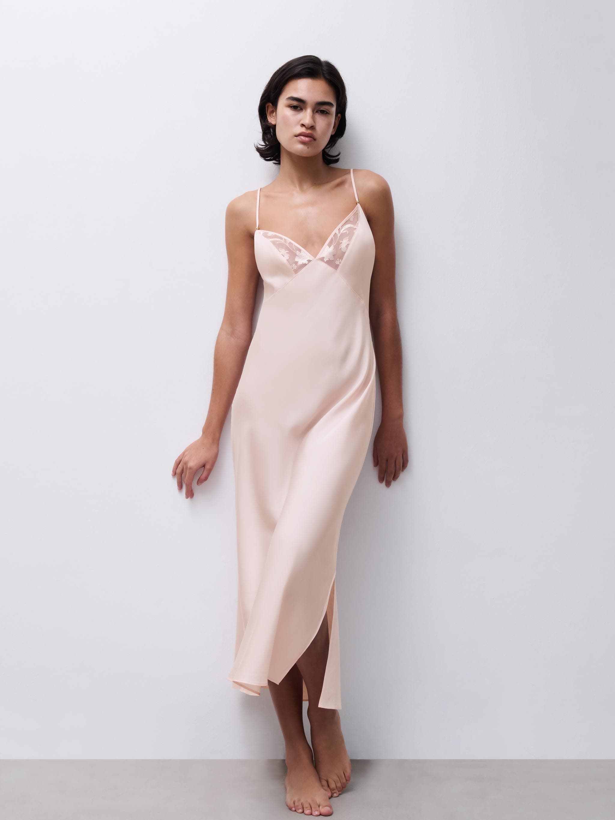 Natkjole - Taffeta Pink
