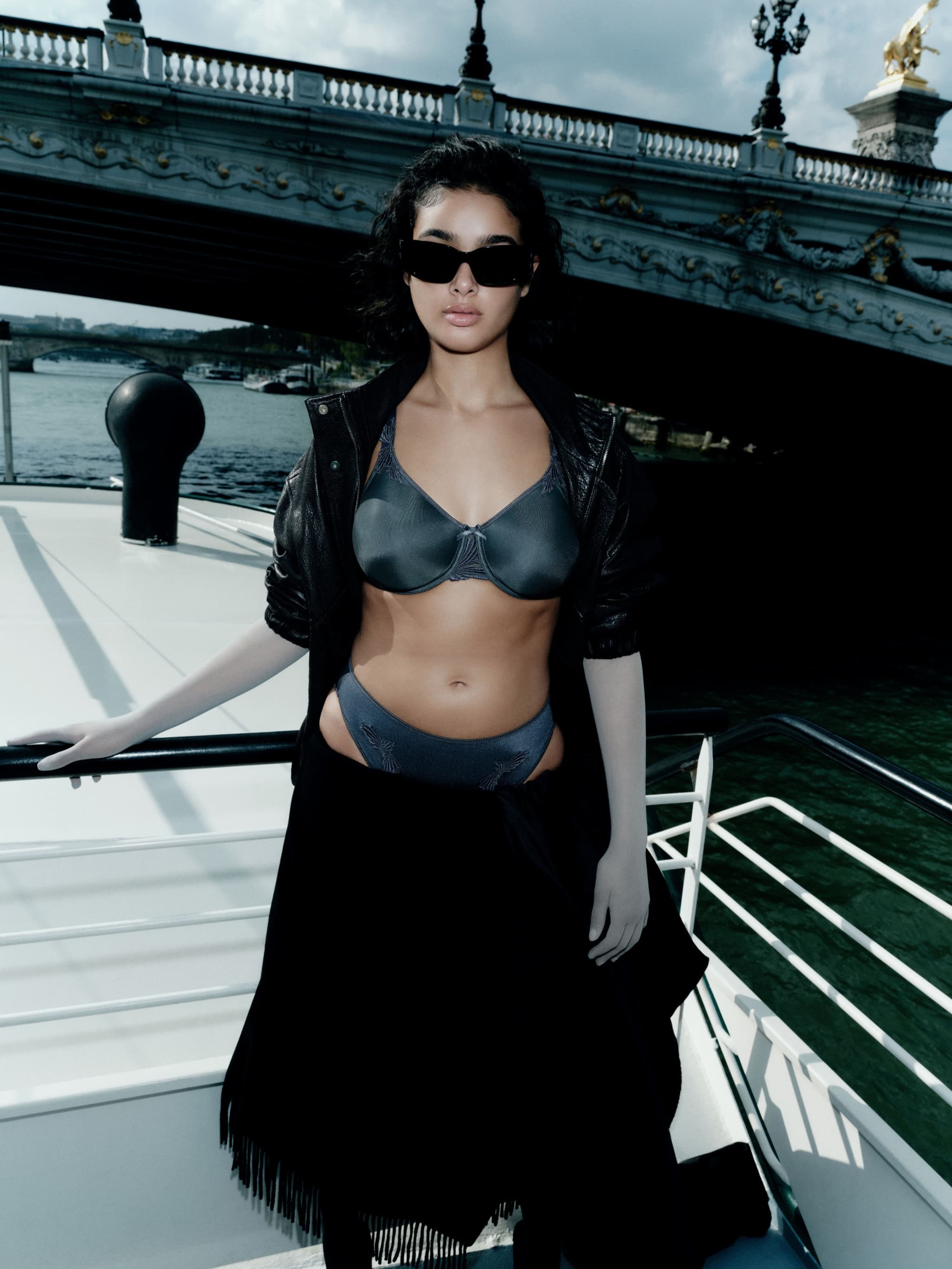 Ikke formet bh med bøjle - Slate Grey