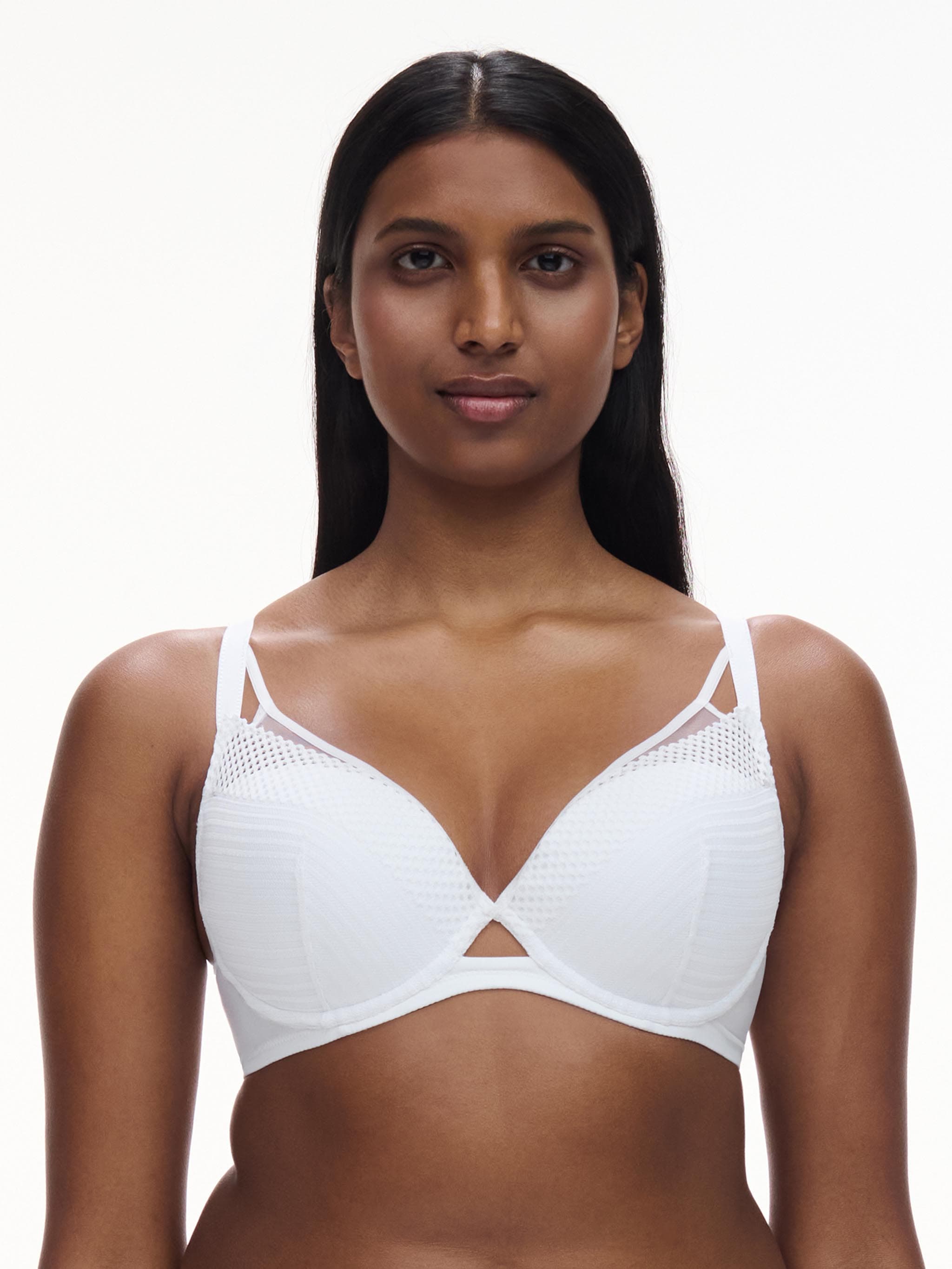 Plunge T-shirt BH - White