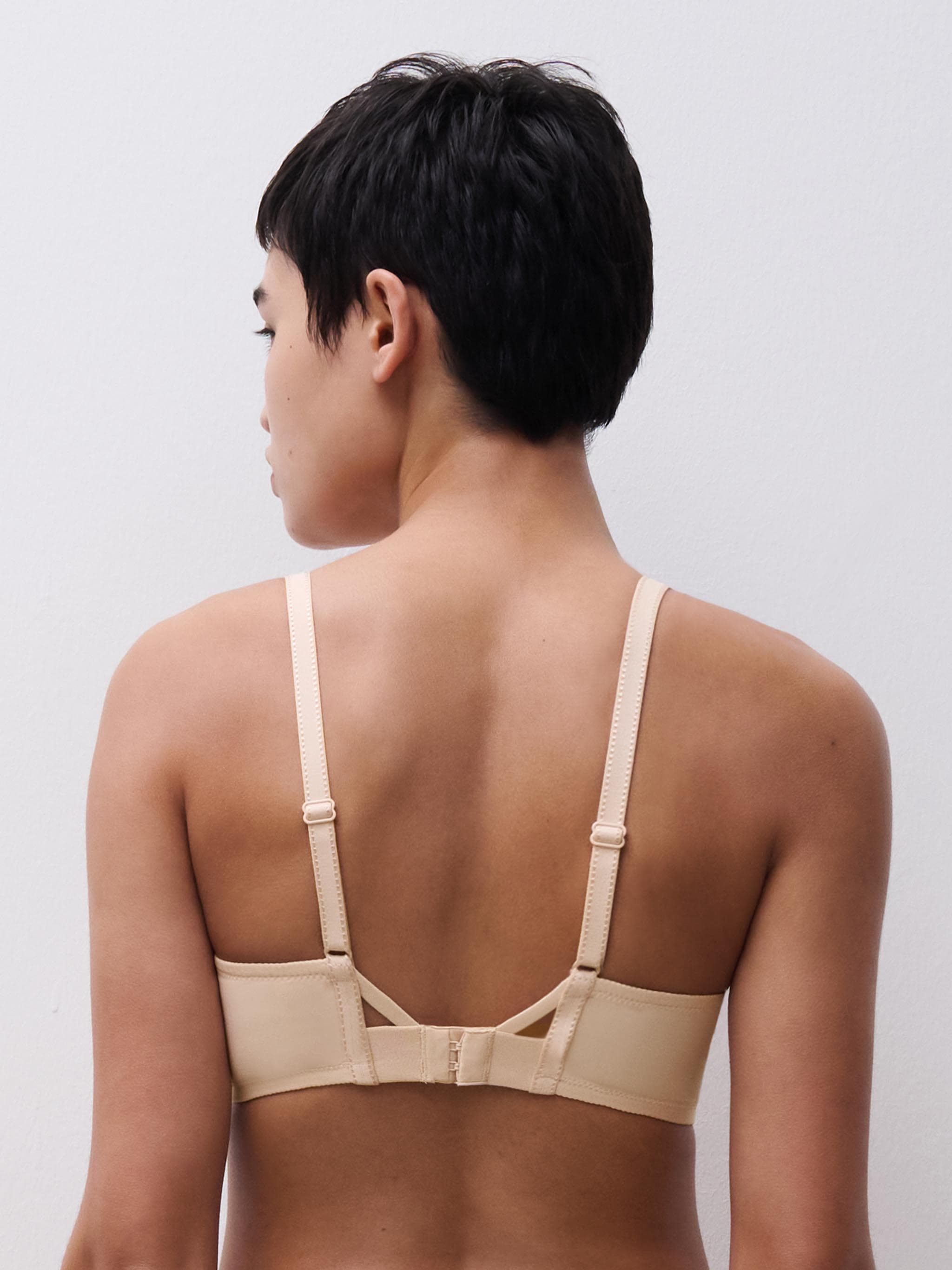 Plunge t-shirt BH - Golden Beige