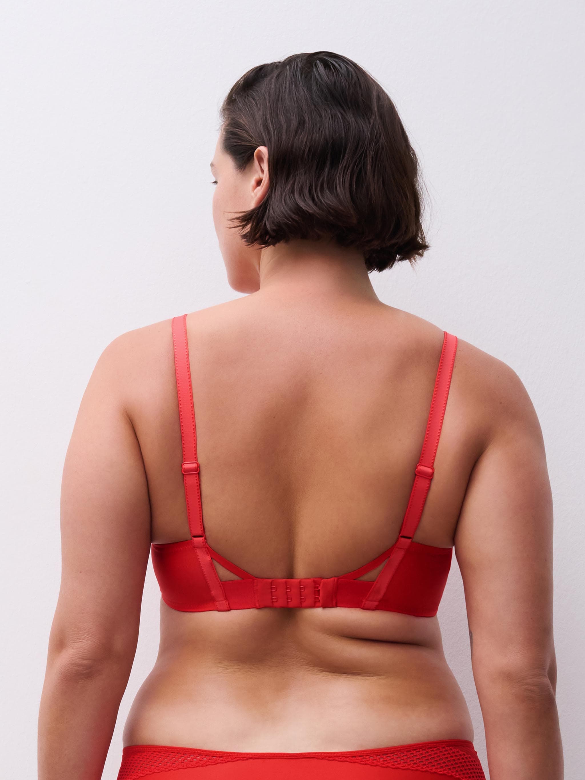 Plunge t-shirt BH - Red