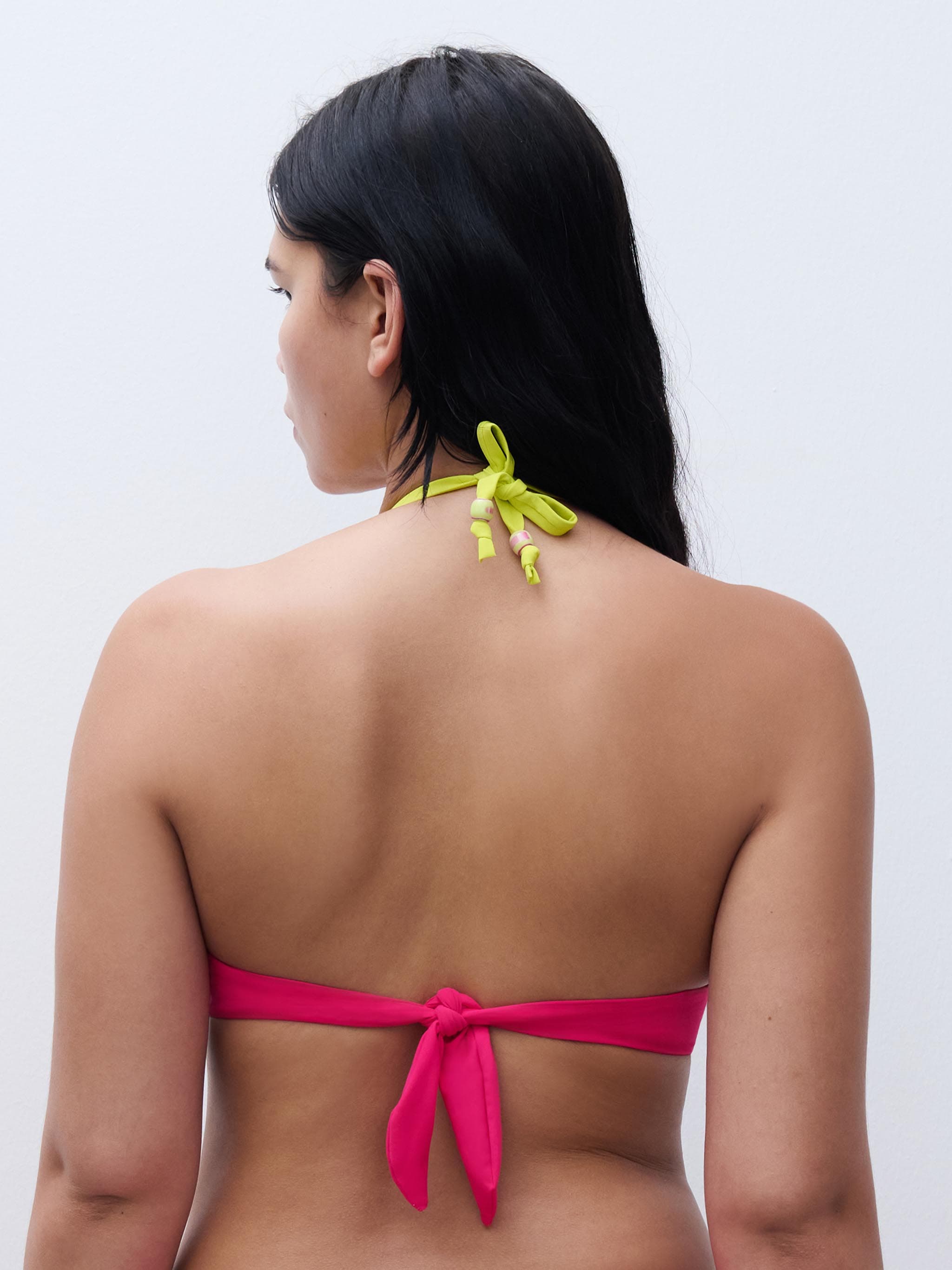 SW BRA UNDERW. PLUNGE - Raspberry