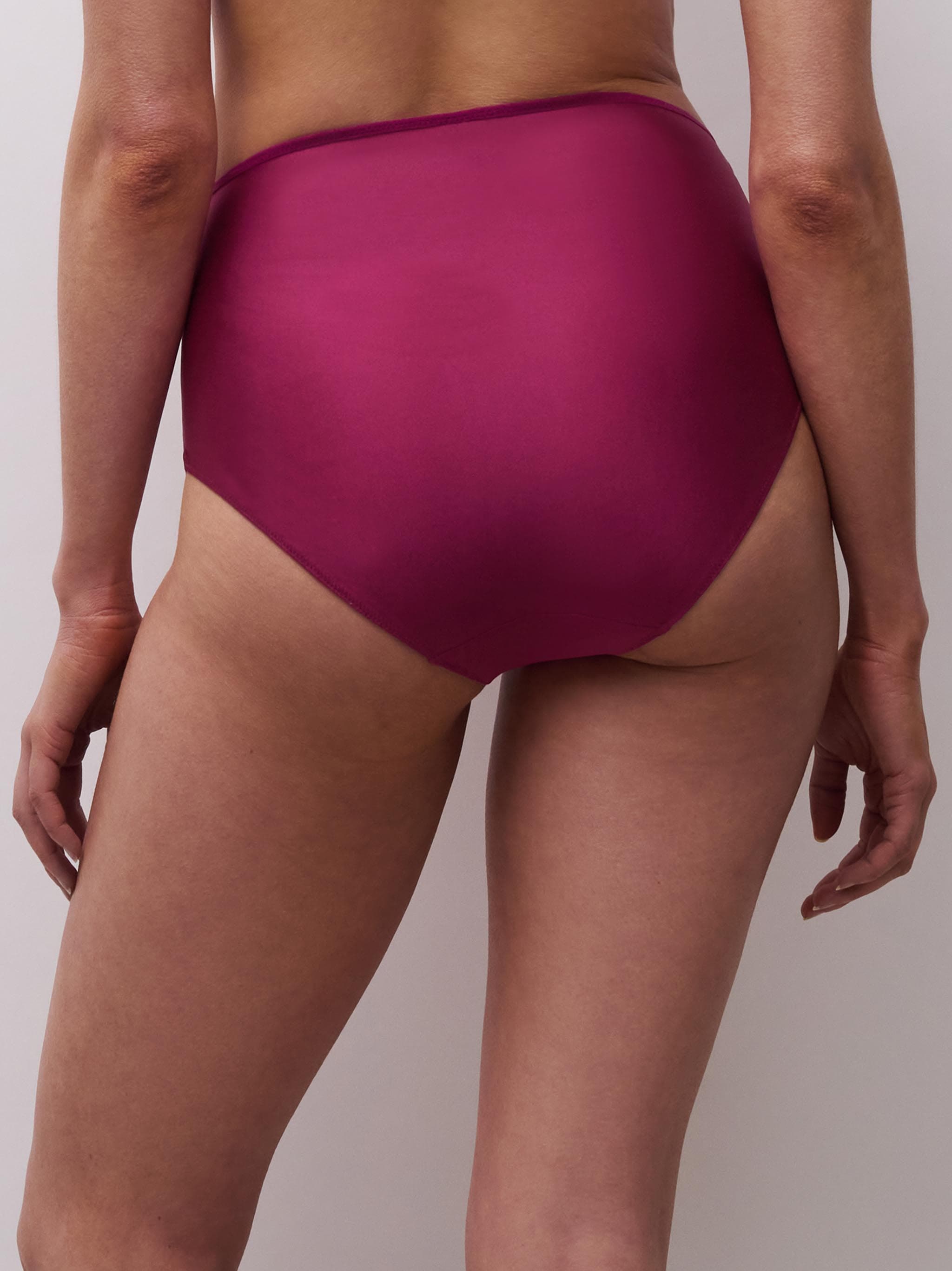 Højtaljet trusse - Dark Fushia Multico