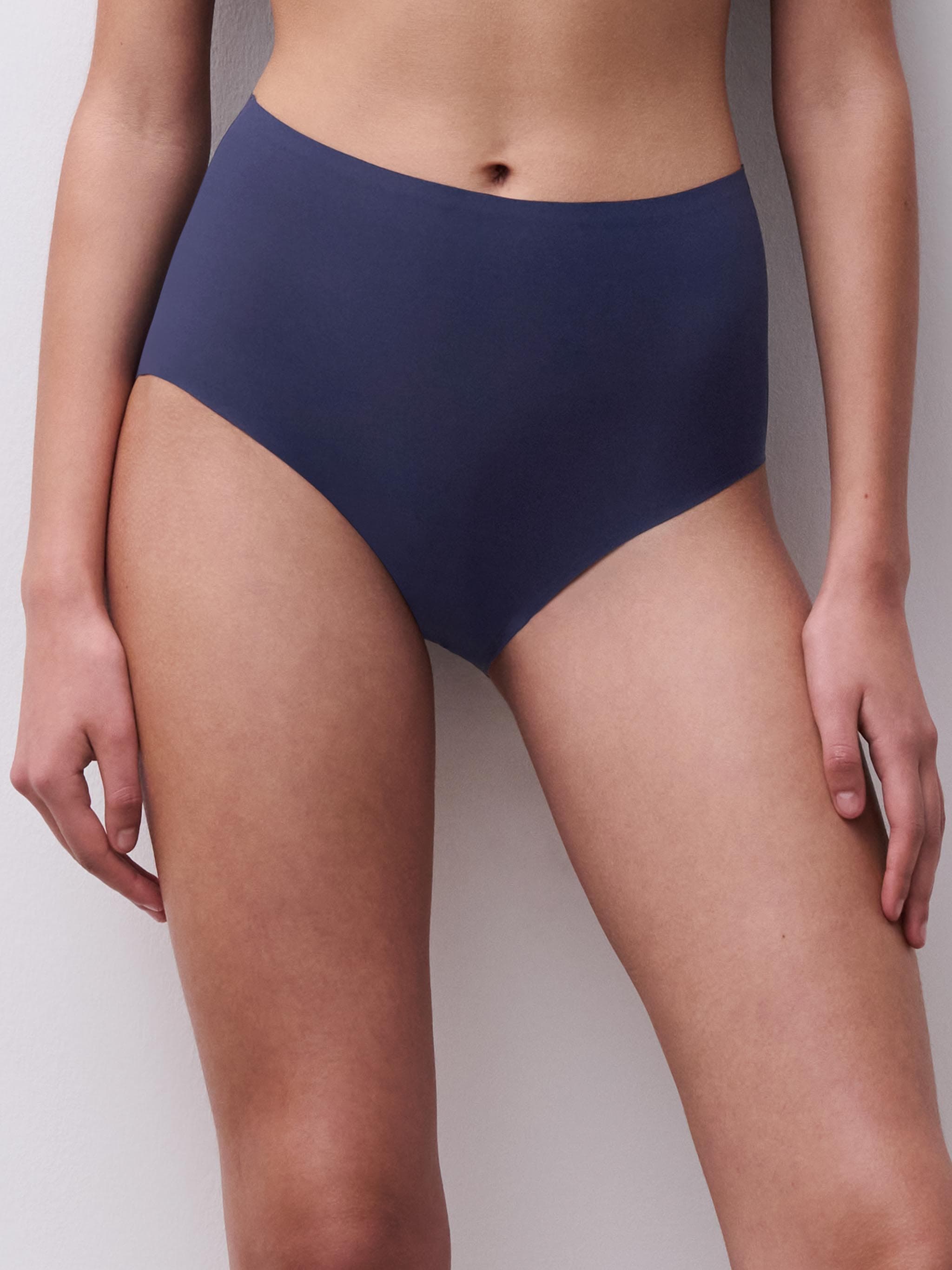 Softstretch højtaljede trusser - Marine Blue