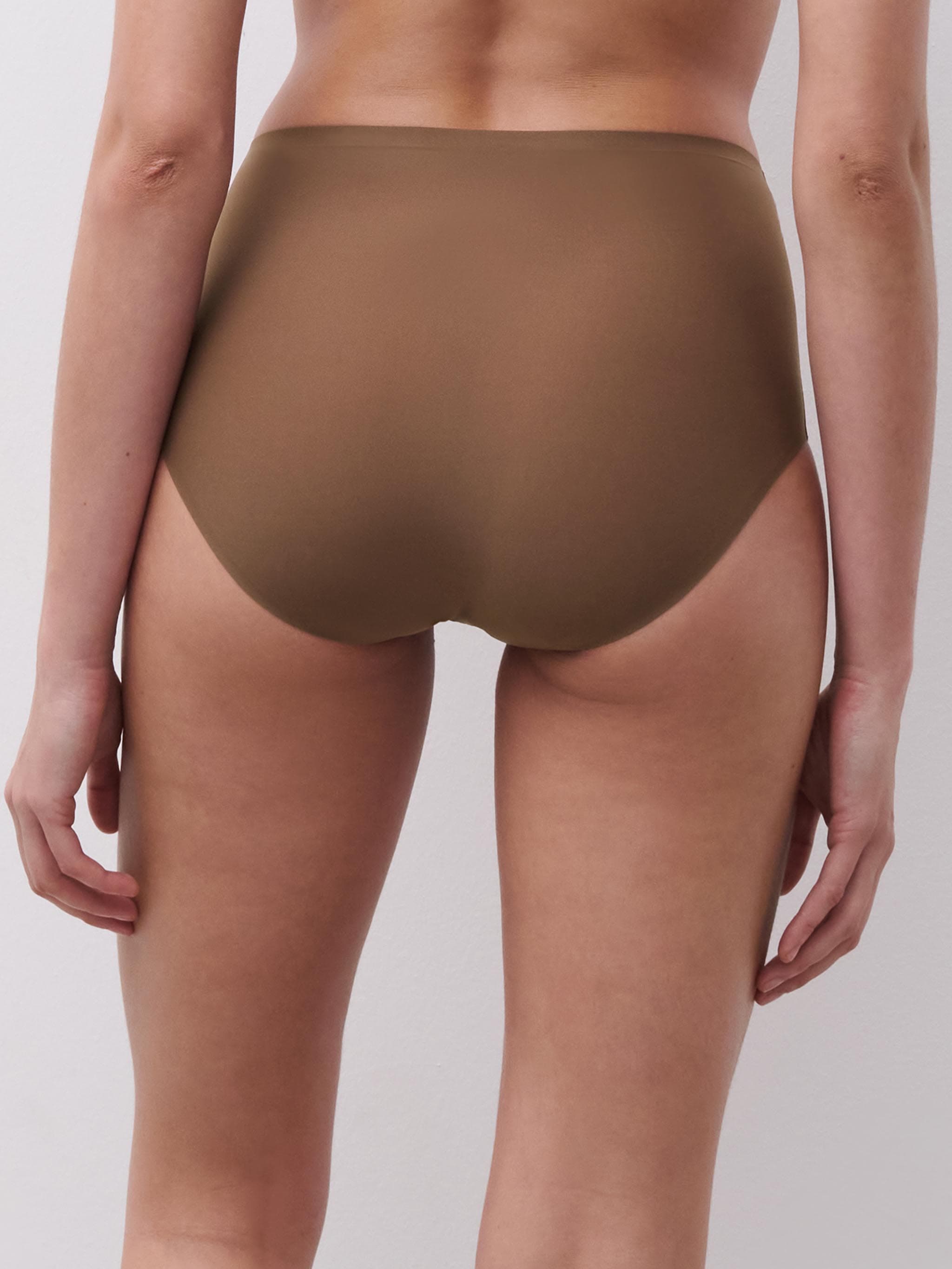 Højtaljet trusse - one size - Mocca