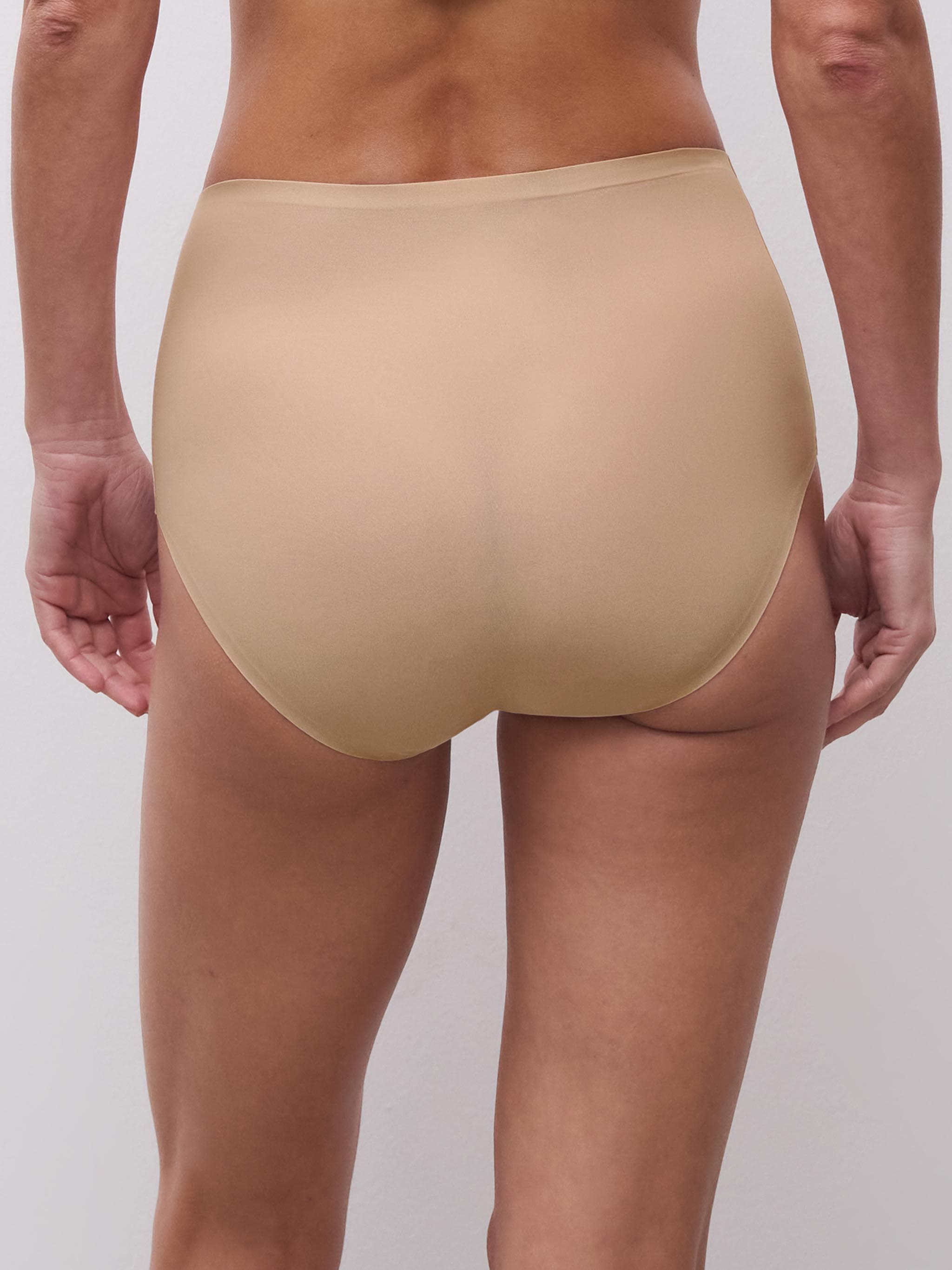 Højtaljet trusse - one size - Nude