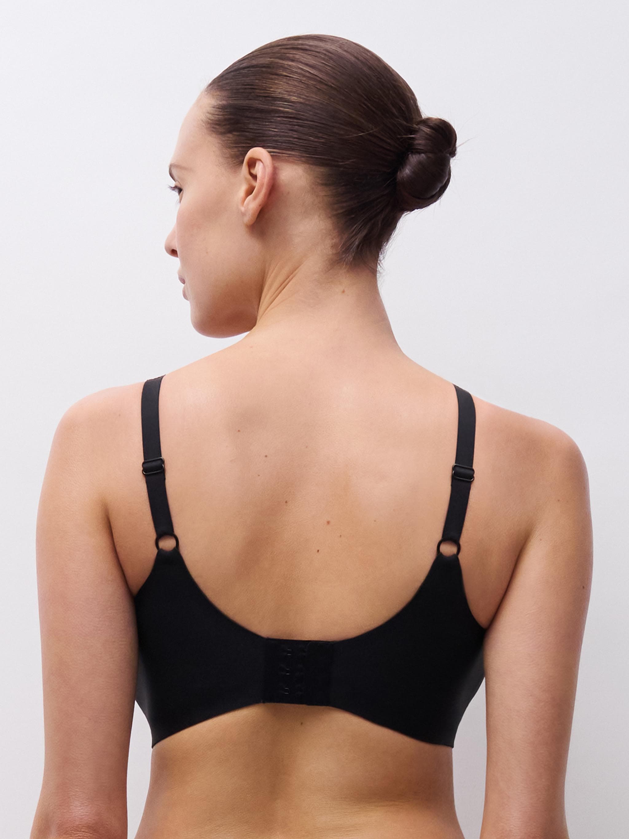 Top med V-hals - Black